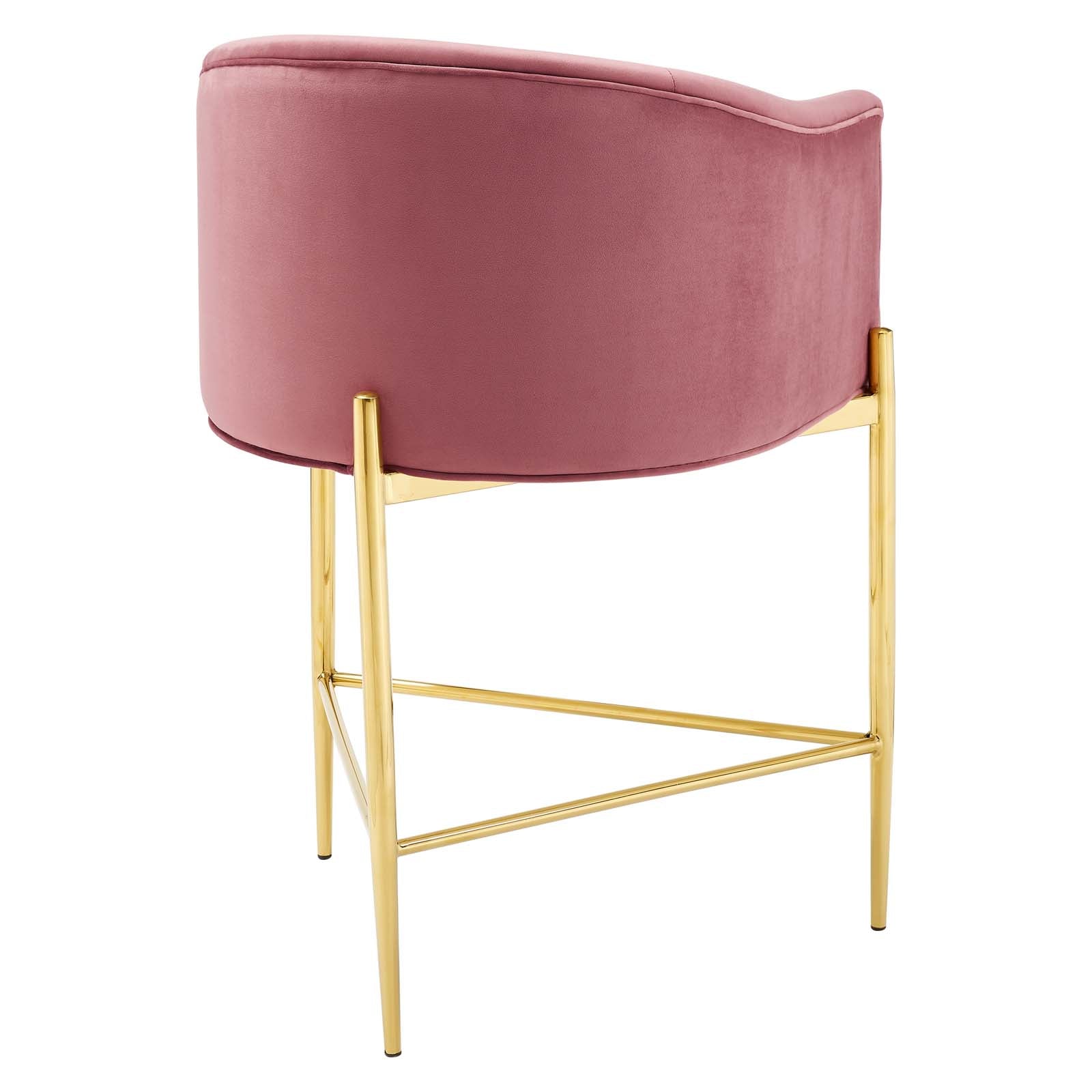 Savour Tufted Performance Velvet Counter Stool