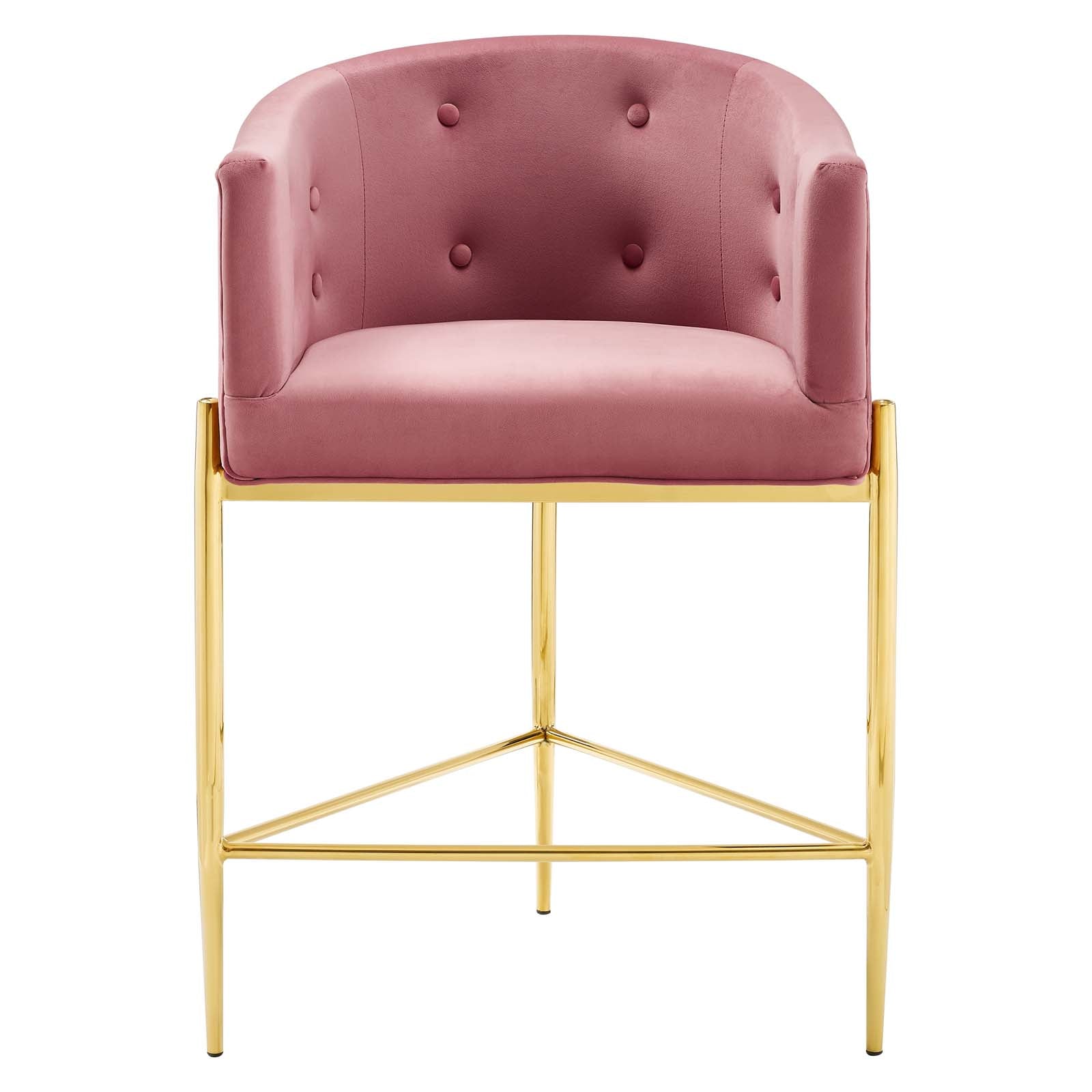 Savour Tufted Performance Velvet Counter Stool
