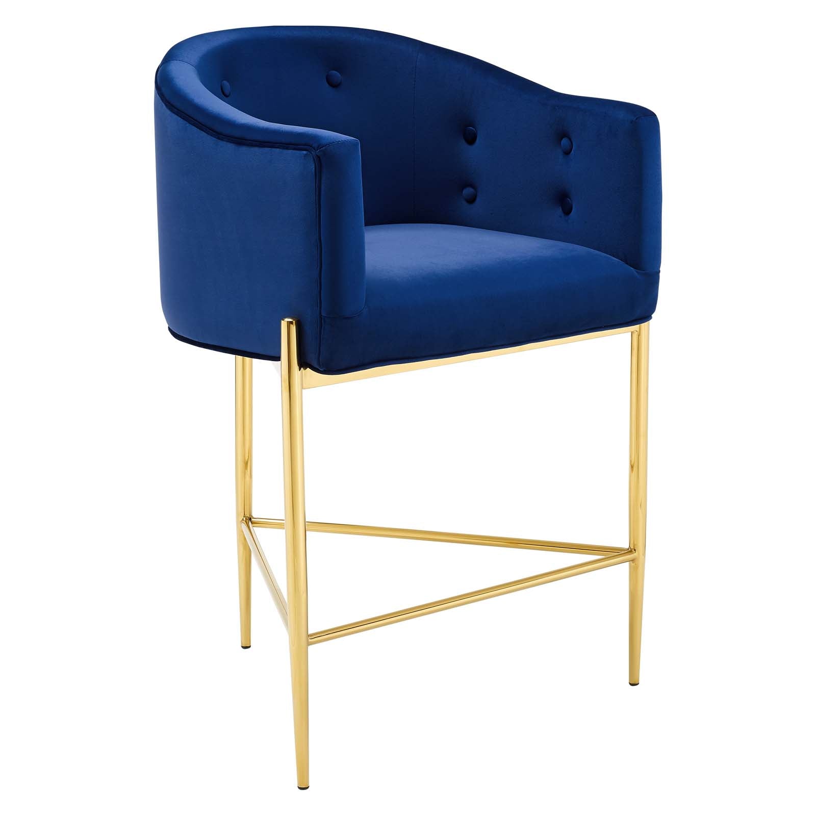Savour Tufted Performance Velvet Counter Stool