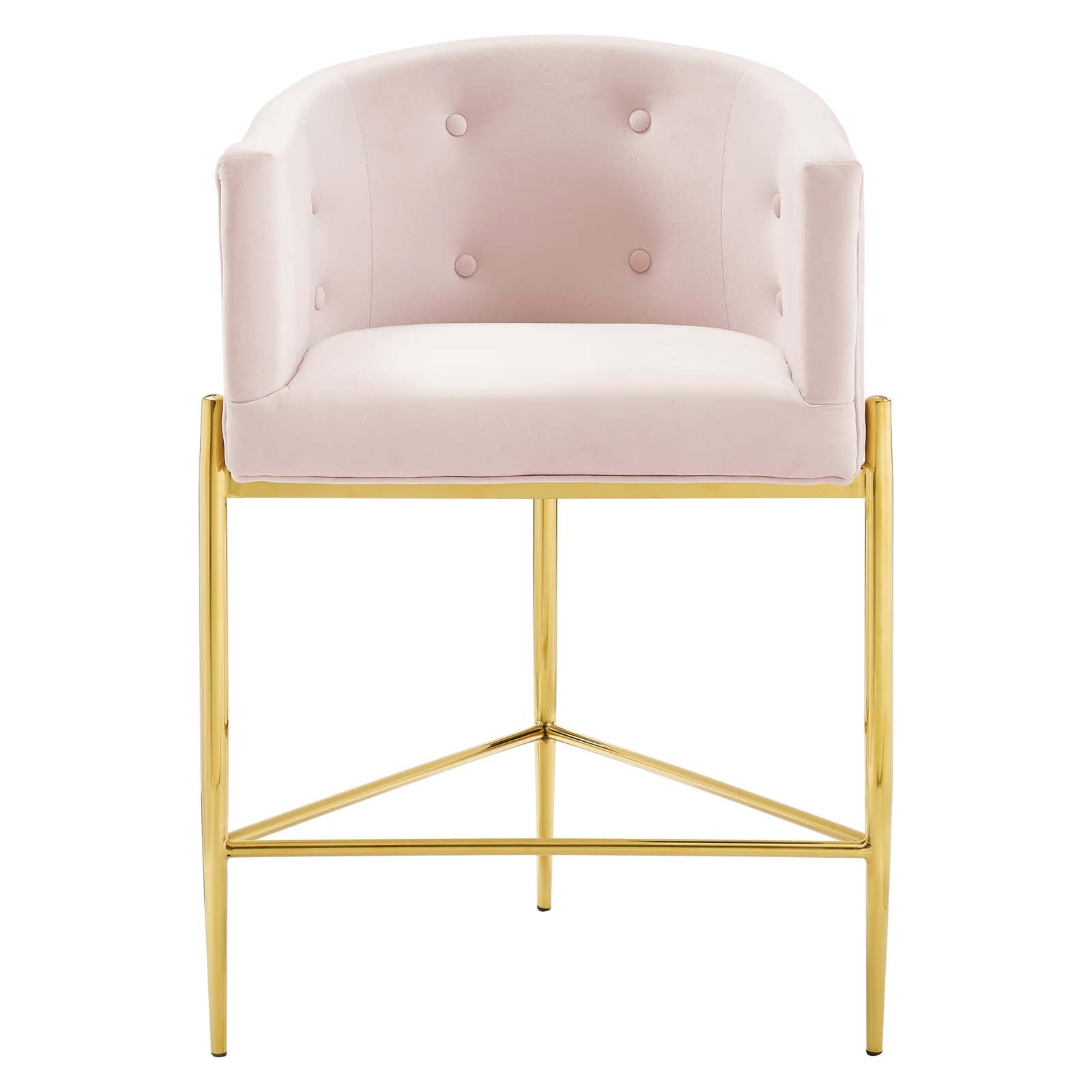 Savour Tufted Performance Velvet Counter Stool