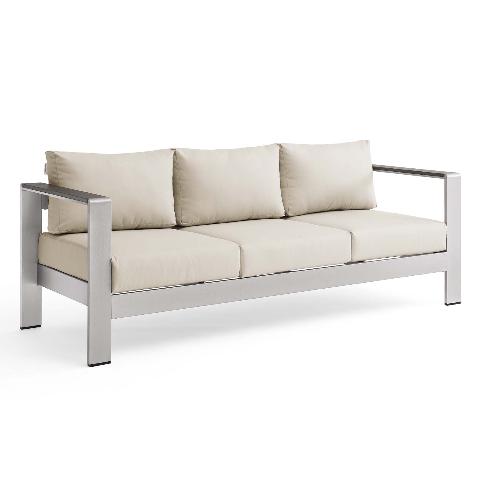 Shore Outdoor Patio Aluminum Sofa - East Shore Modern Home Furnishings