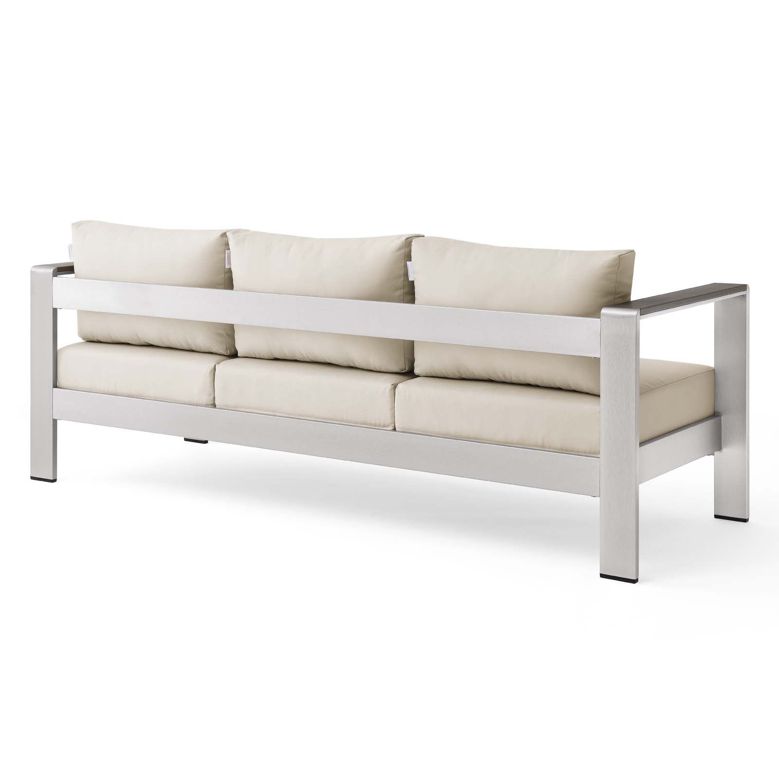 Shore Outdoor Patio Aluminum Sofa - East Shore Modern Home Furnishings