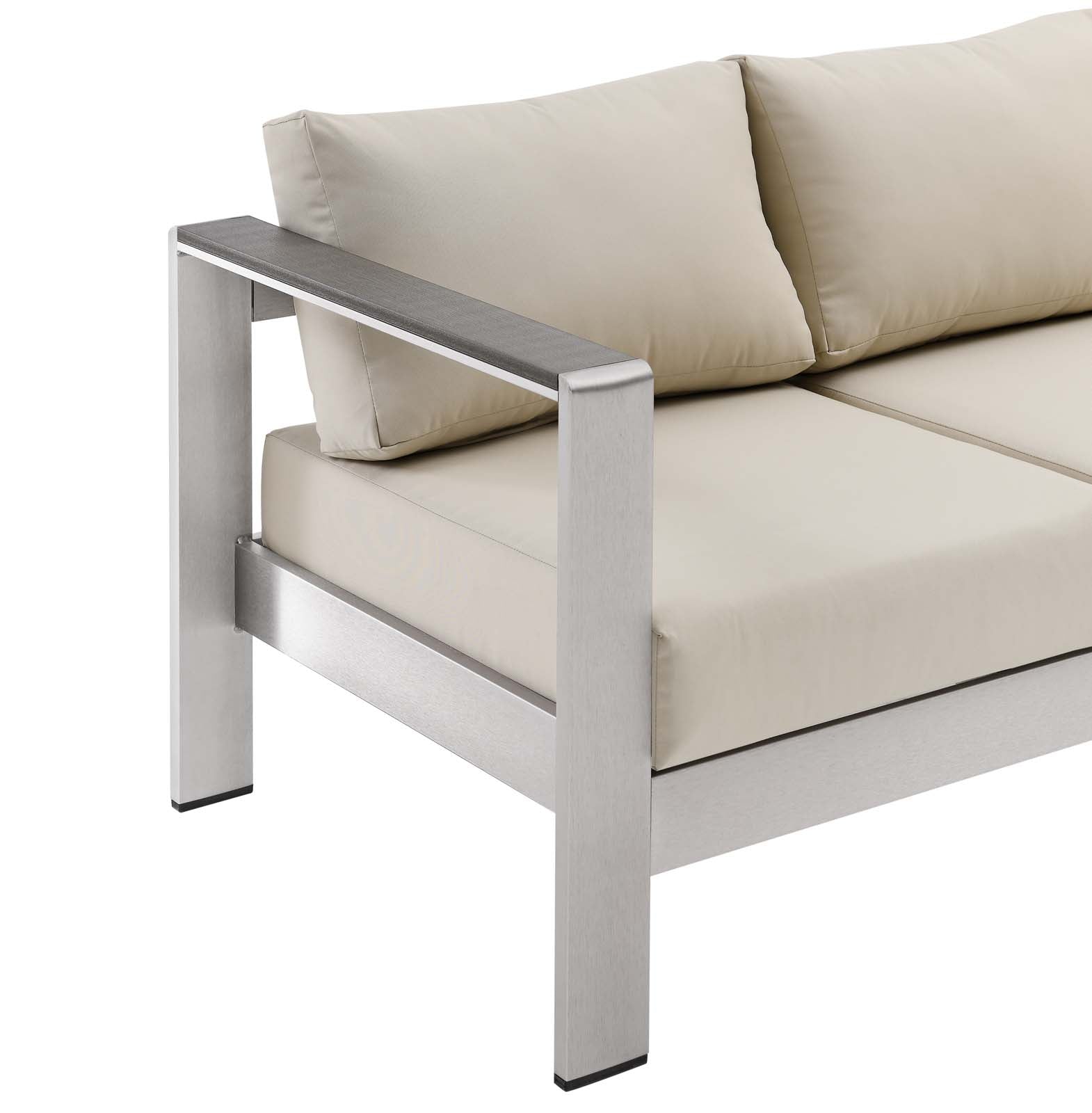 Shore Outdoor Patio Aluminum Sofa - East Shore Modern Home Furnishings