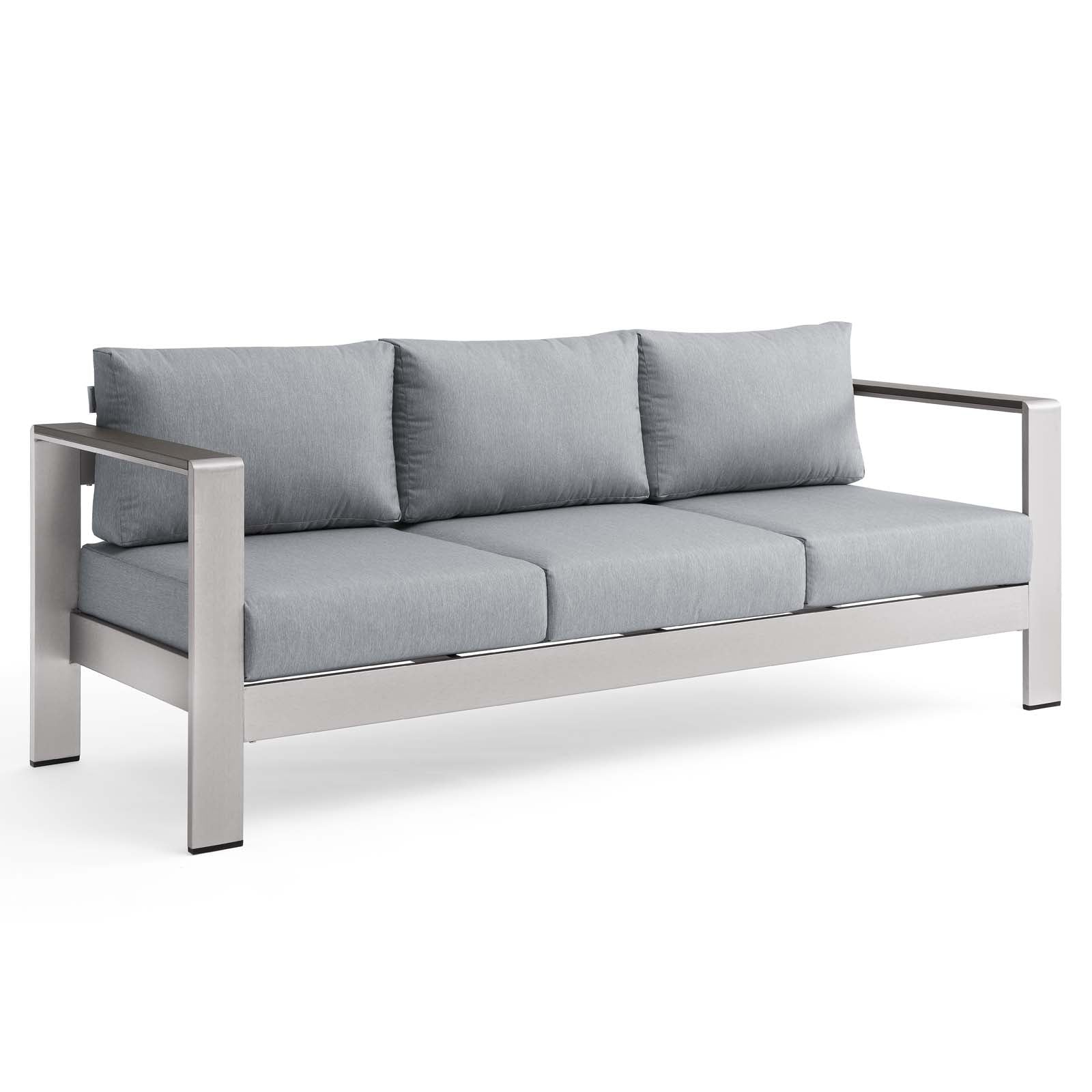 Shore Outdoor Patio Aluminum Sofa - East Shore Modern Home Furnishings