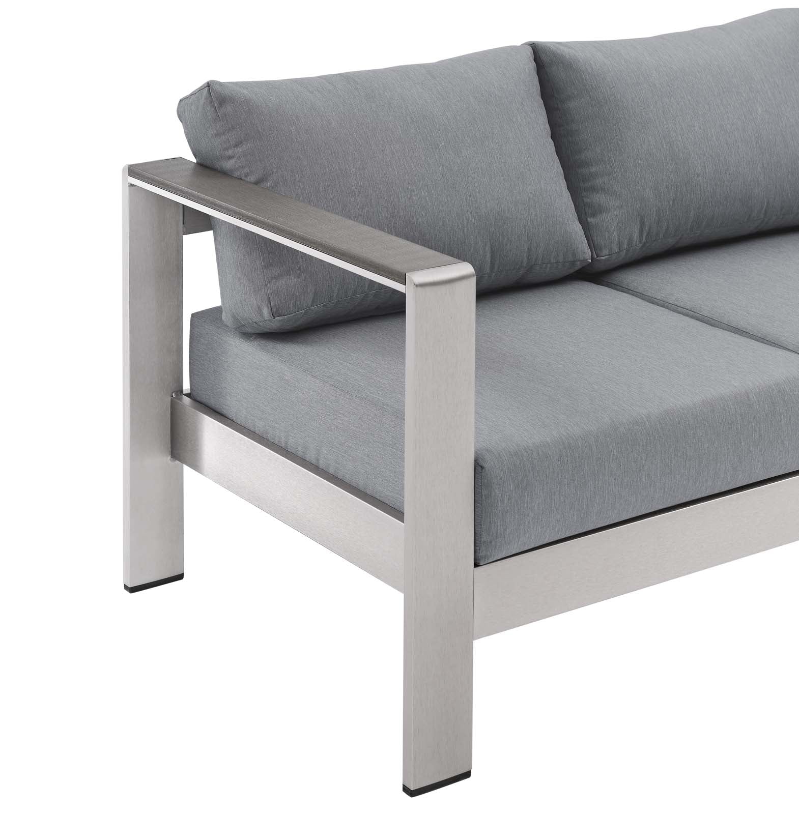 Shore Outdoor Patio Aluminum Sofa - East Shore Modern Home Furnishings