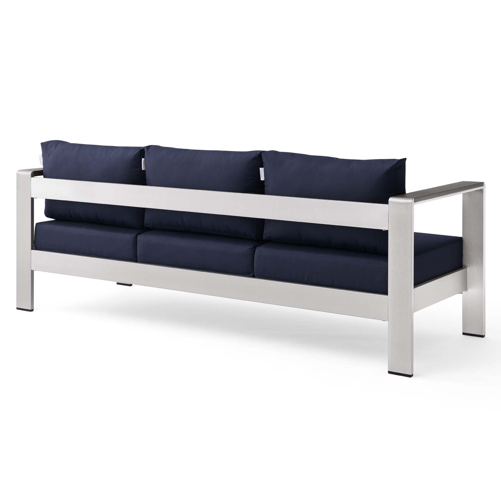 Shore Outdoor Patio Aluminum Sofa - East Shore Modern Home Furnishings