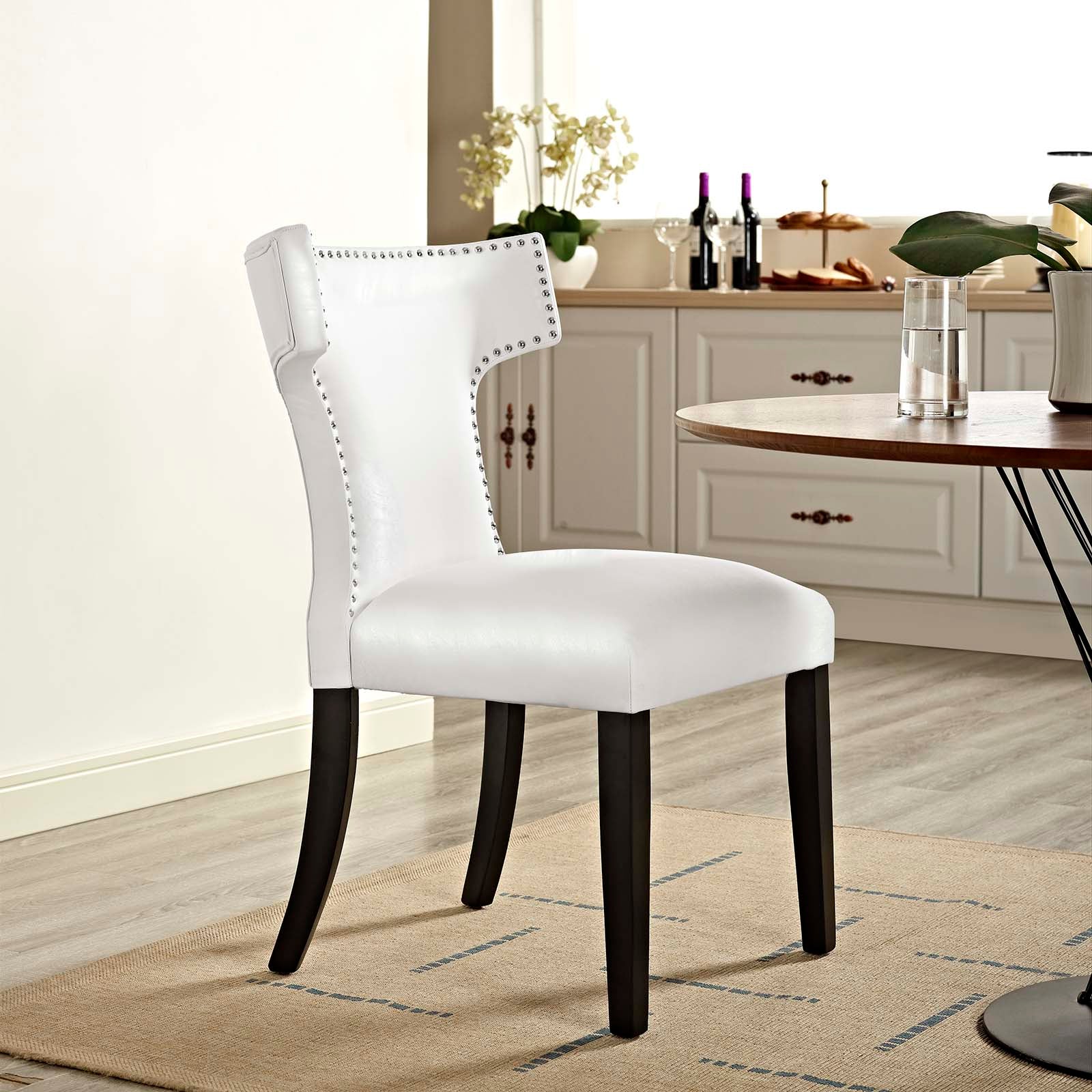 Curve Vinyl Dining Chair - East Shore Modern Home Furnishings