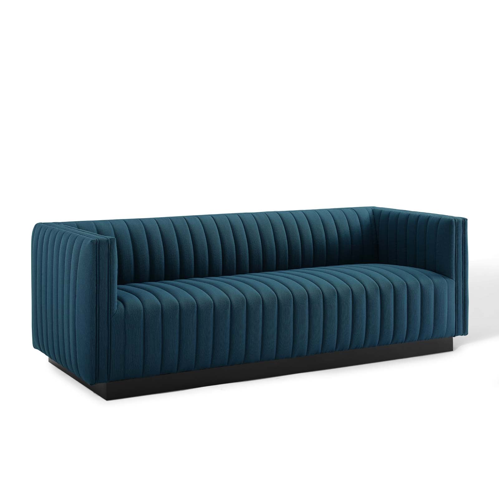 Conjure Tufted Upholstered Fabric Sofa - East Shore Modern Home Furnishings