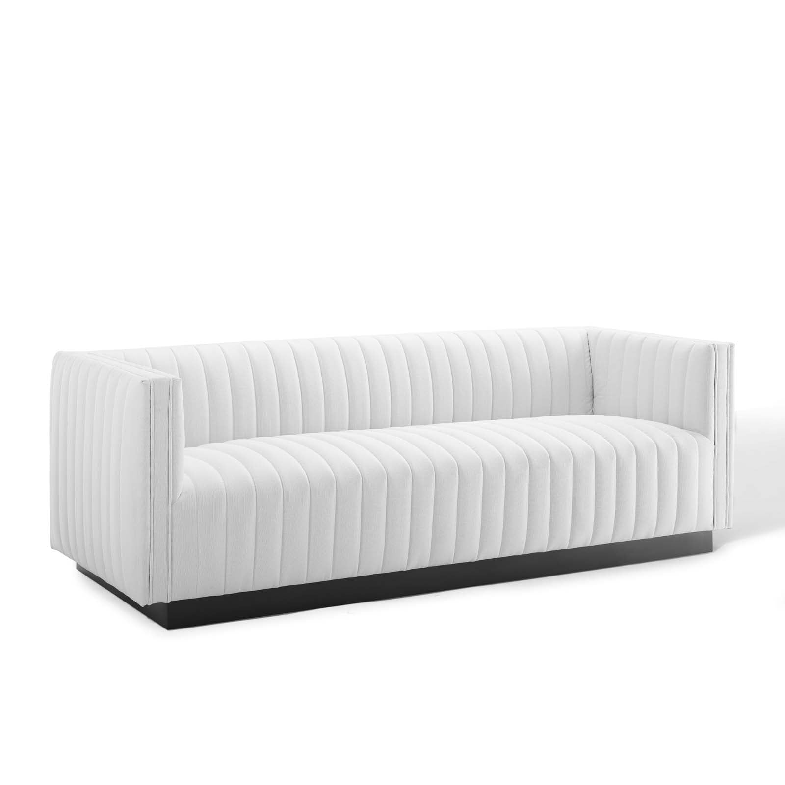 Conjure Tufted Upholstered Fabric Sofa - East Shore Modern Home Furnishings