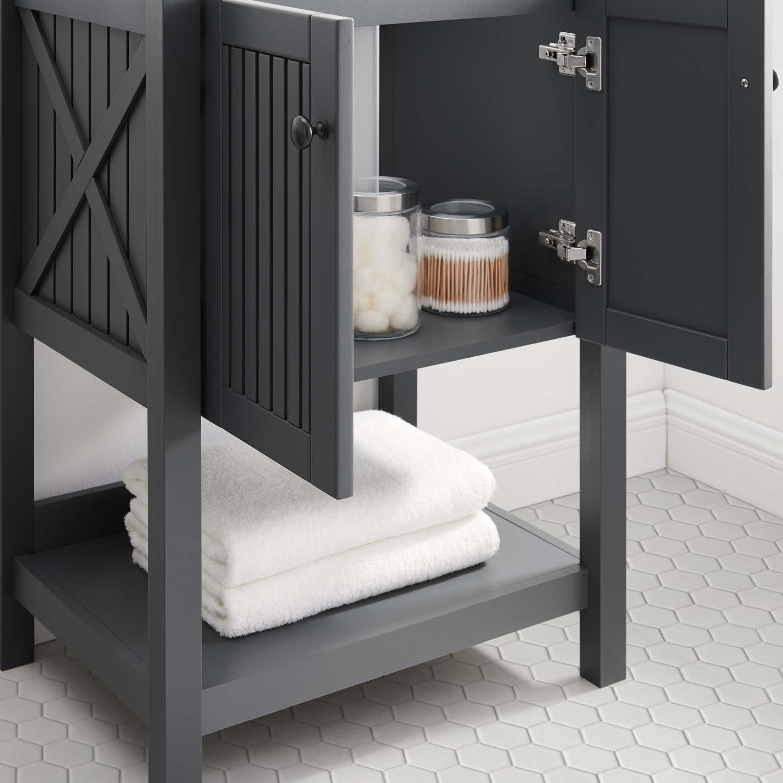 Steam 23" Bathroom Vanity Cabinet (Sink Basin Not Included) - East Shore Modern Home Furnishings