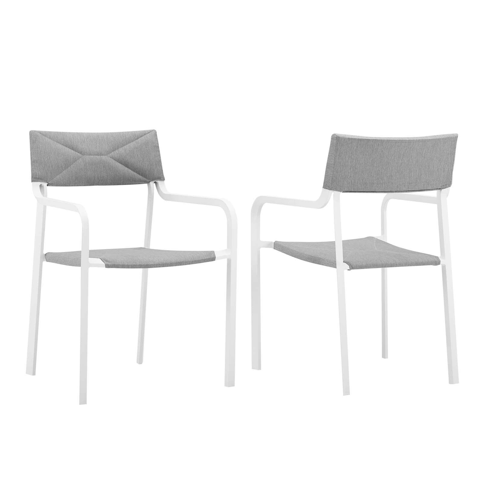 Raleigh Outdoor Patio Aluminum Armchair Set of 2 - East Shore Modern Home Furnishings