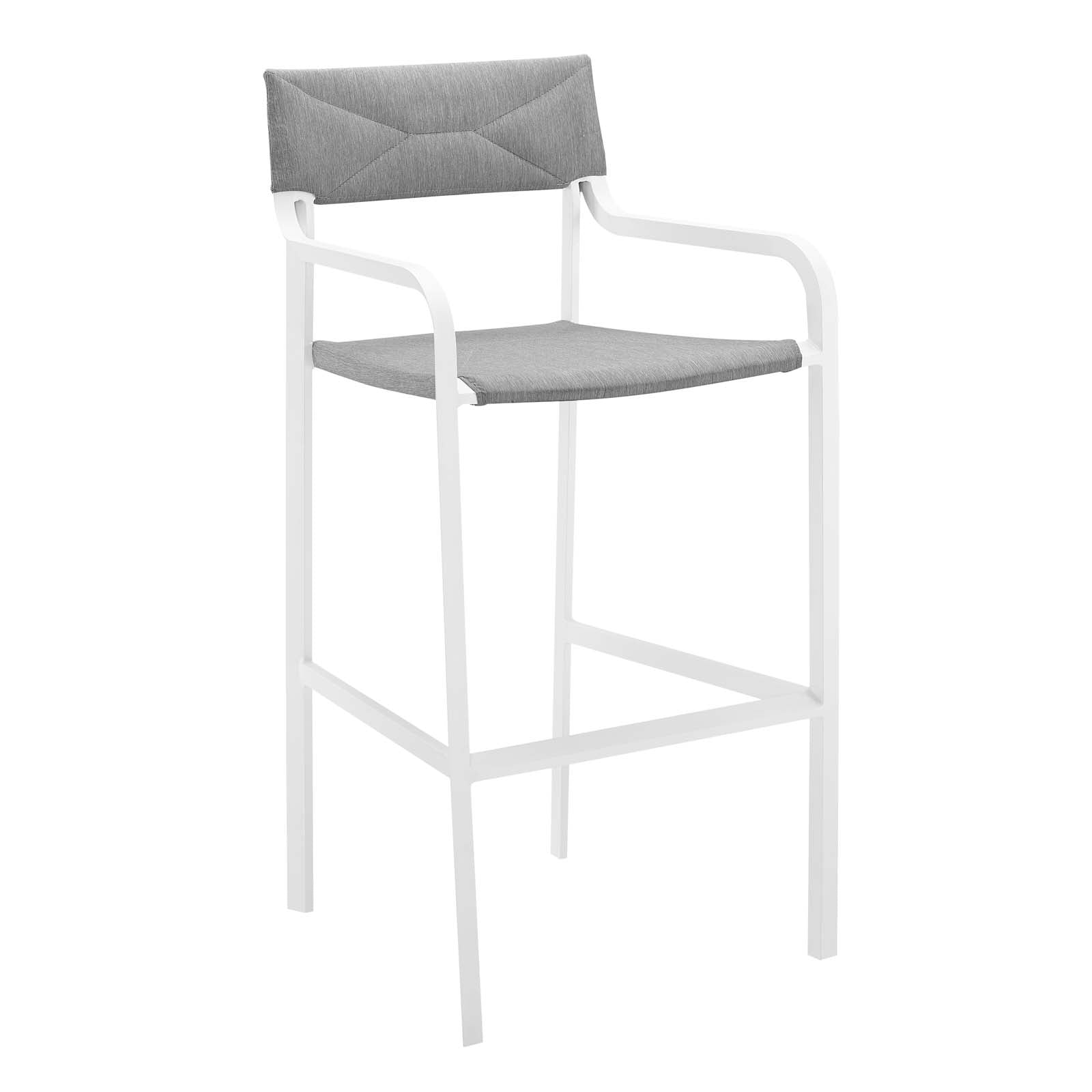 Raleigh Outdoor Patio Aluminum Bar Stool Set of 2 - East Shore Modern Home Furnishings