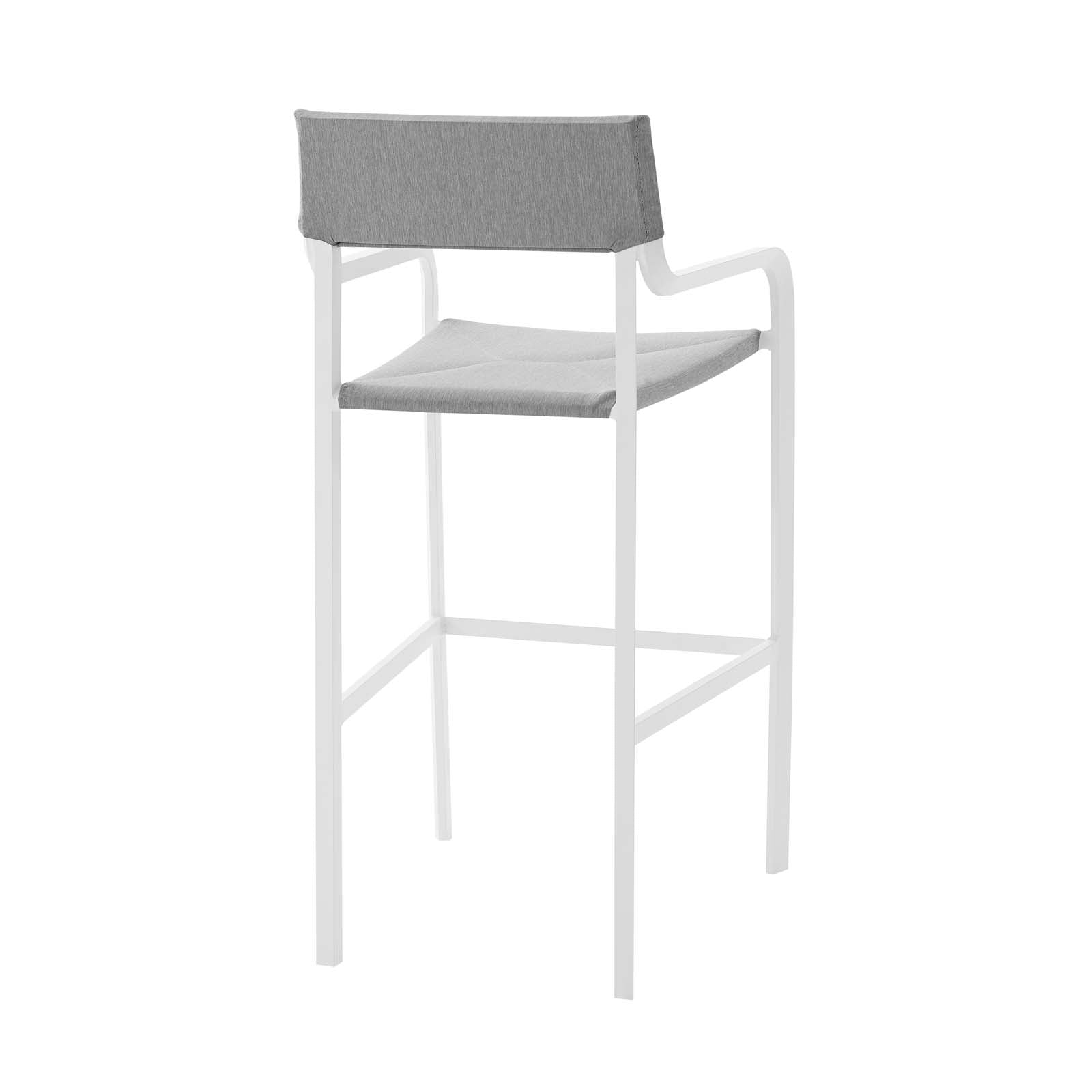 Raleigh Outdoor Patio Aluminum Bar Stool Set of 2 - East Shore Modern Home Furnishings