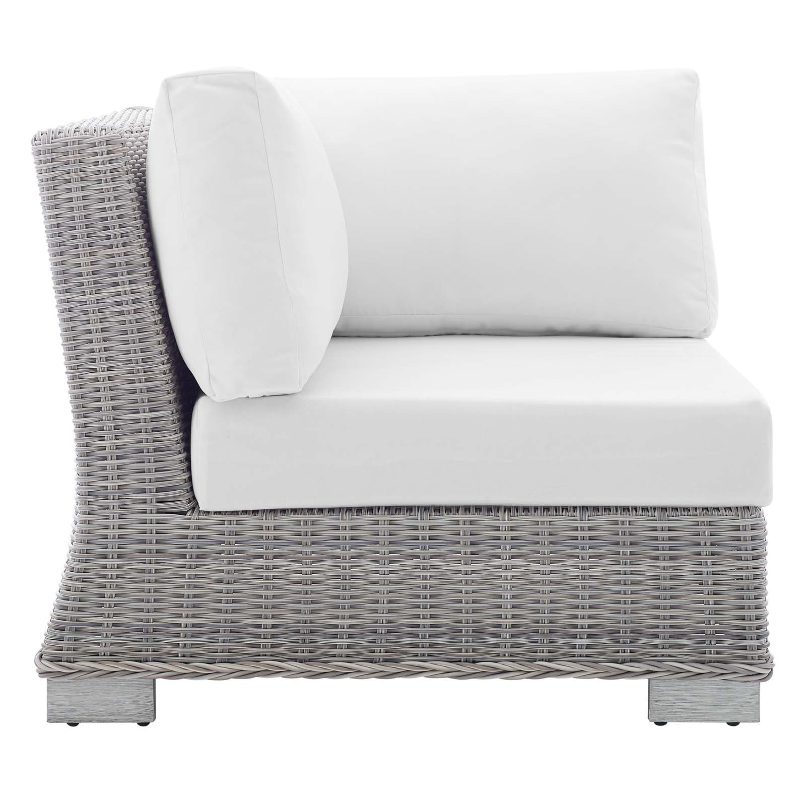 Conway Sunbrella® Outdoor Patio Wicker Rattan Corner Chair - East Shore Modern Home Furnishings