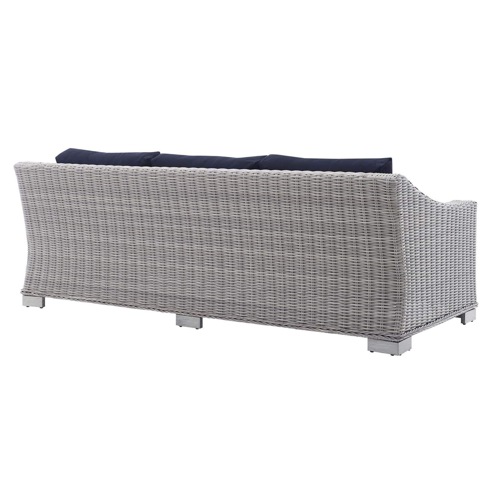 Conway Sunbrella® Outdoor Patio Wicker Rattan Sofa