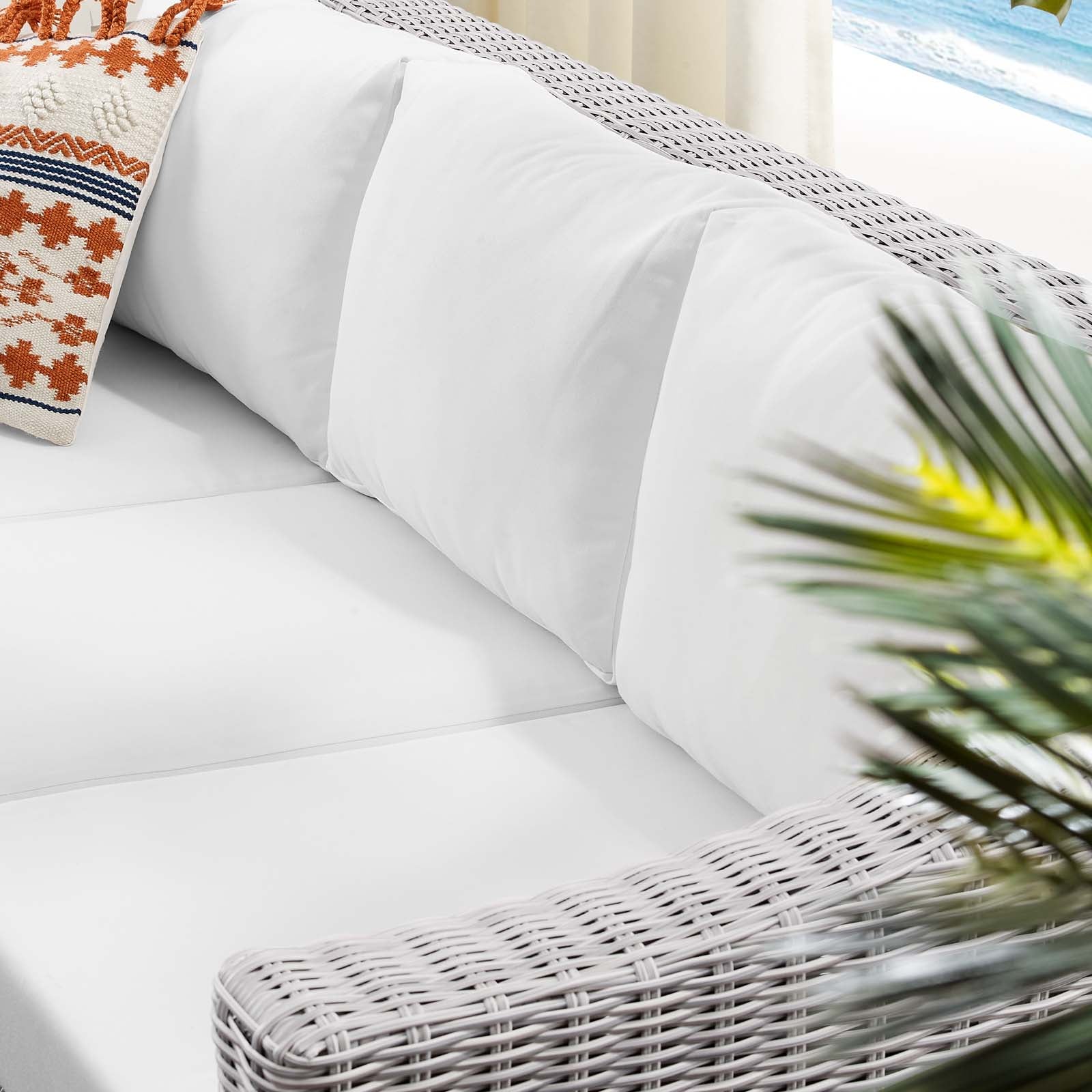 Conway Sunbrella® Outdoor Patio Wicker Rattan Sofa