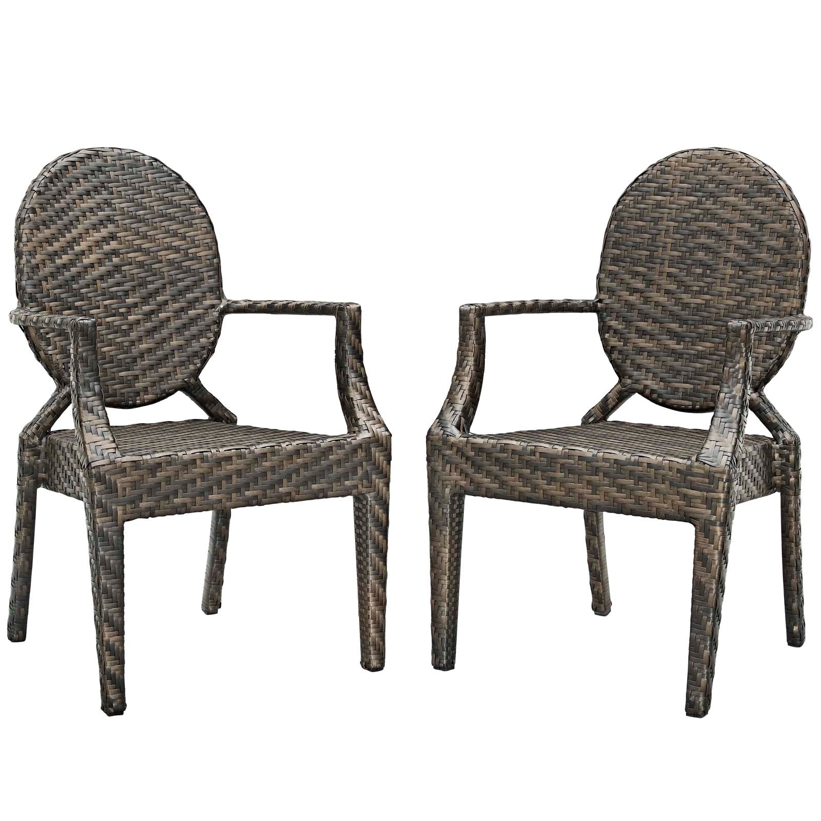 Casper Outdoor Patio Dining Armchair Set of 2 - East Shore Modern Home Furnishings