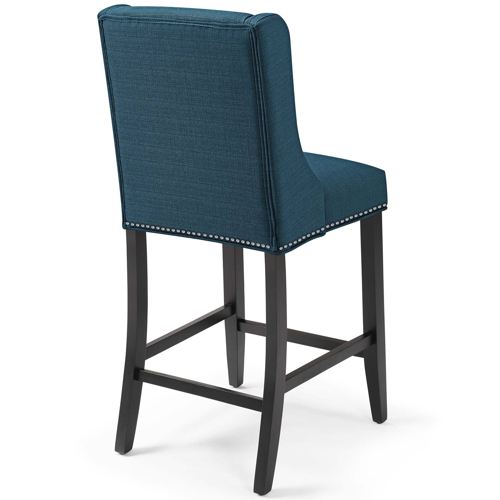 Baron Counter Stool Upholstered Fabric Set of 2 - East Shore Modern Home Furnishings