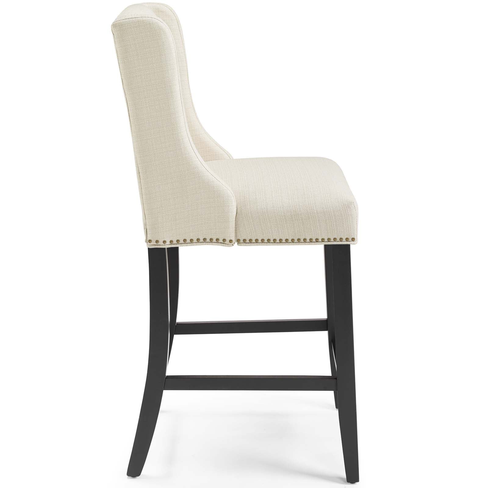 Baron Counter Stool Upholstered Fabric Set of 2 - East Shore Modern Home Furnishings