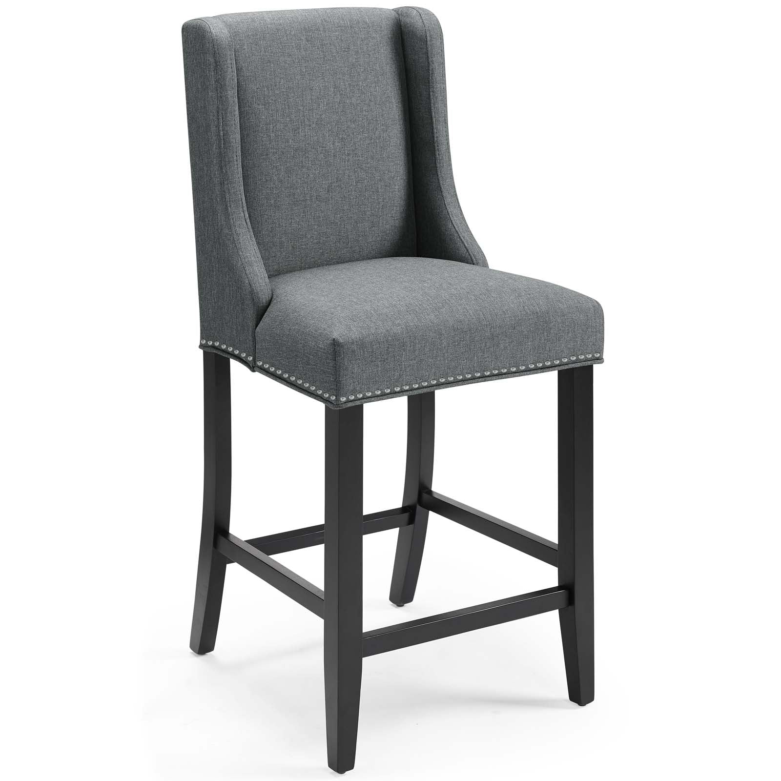 Baron Counter Stool Upholstered Fabric Set of 2 - East Shore Modern Home Furnishings