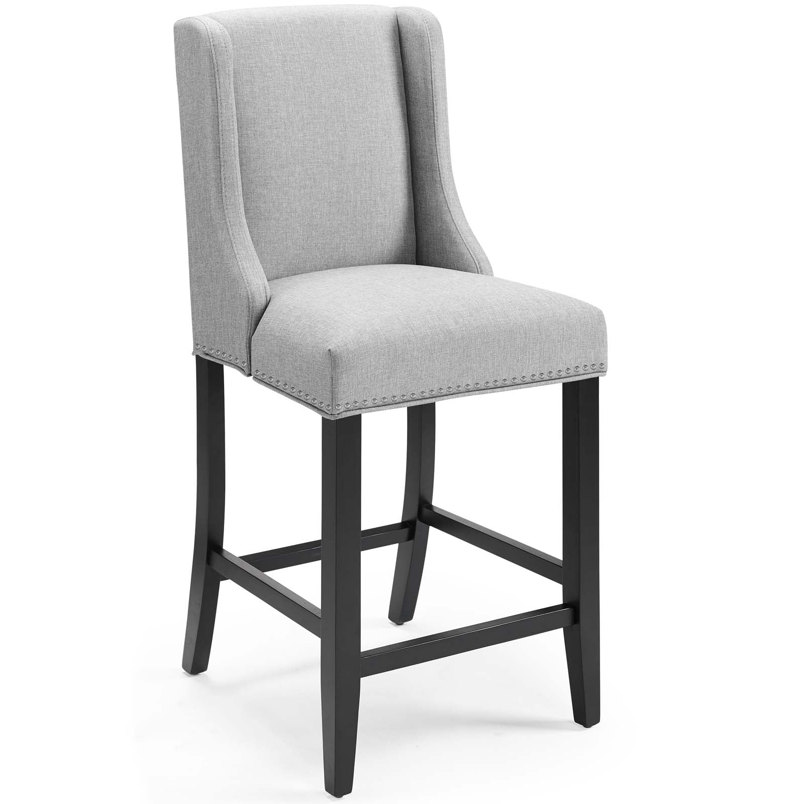 Baron Counter Stool Upholstered Fabric Set of 2 - East Shore Modern Home Furnishings