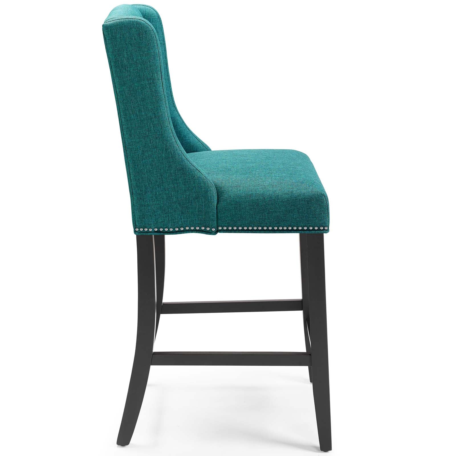 Baron Counter Stool Upholstered Fabric Set of 2 - East Shore Modern Home Furnishings