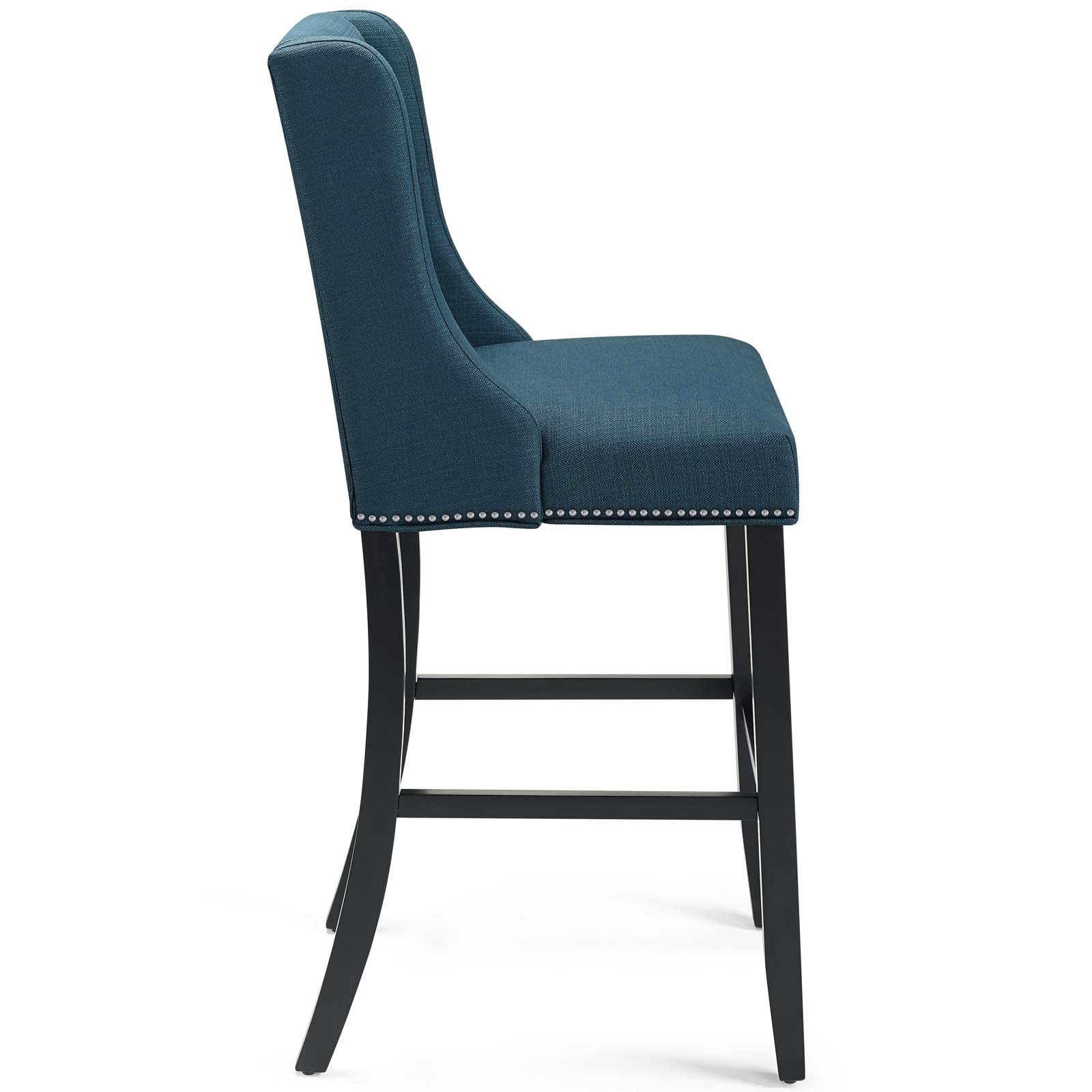 Baron Bar Stool Upholstered Fabric Set of 2 - East Shore Modern Home Furnishings