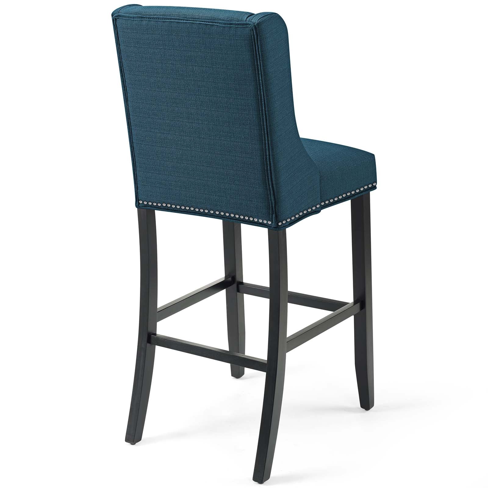 Baron Bar Stool Upholstered Fabric Set of 2 - East Shore Modern Home Furnishings