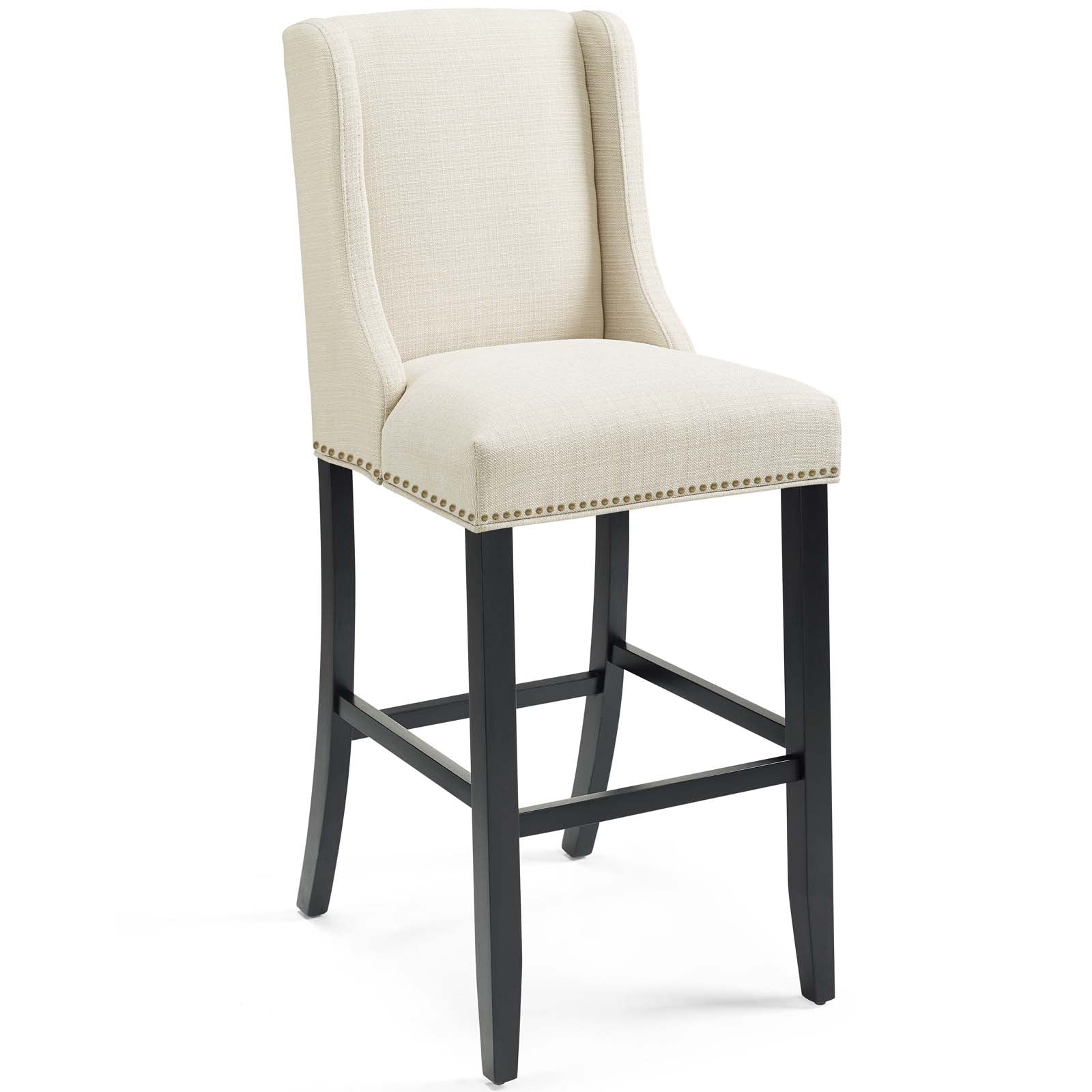 Baron Bar Stool Upholstered Fabric Set of 2 - East Shore Modern Home Furnishings