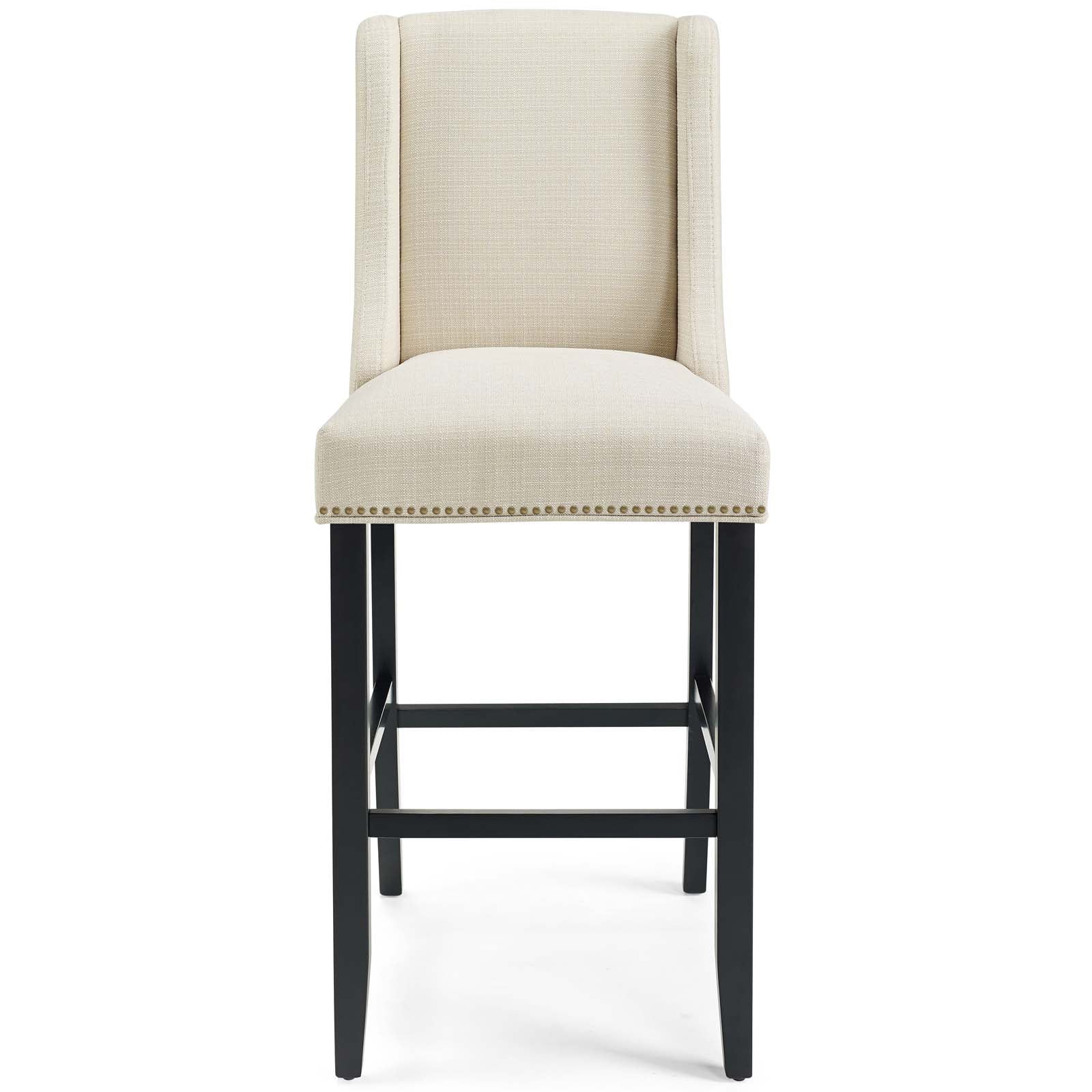 Baron Bar Stool Upholstered Fabric Set of 2 - East Shore Modern Home Furnishings