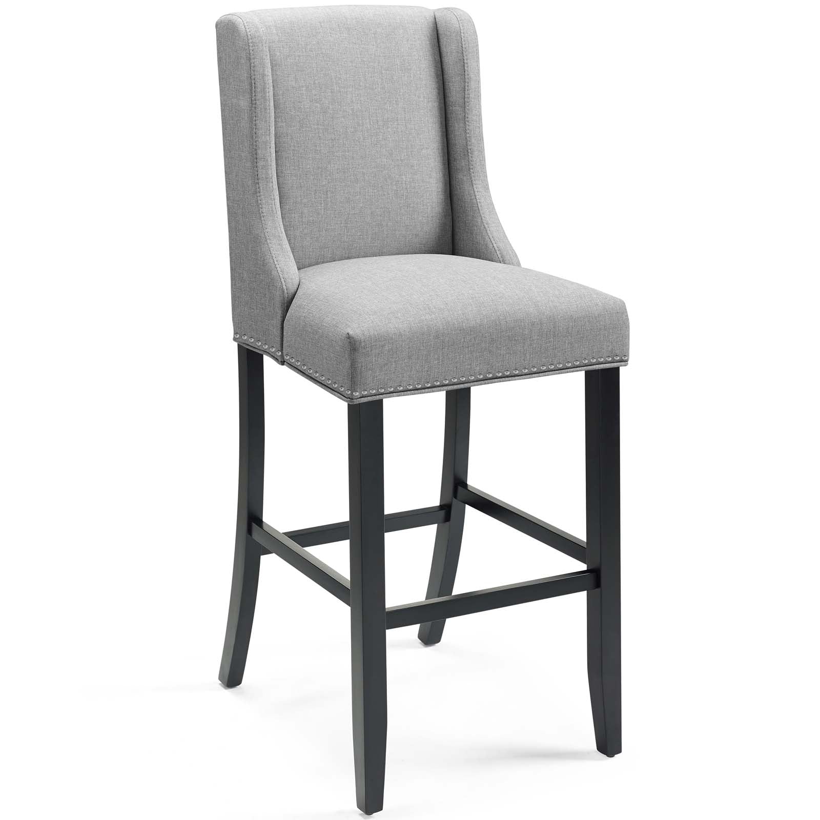 Baron Bar Stool Upholstered Fabric Set of 2 - East Shore Modern Home Furnishings