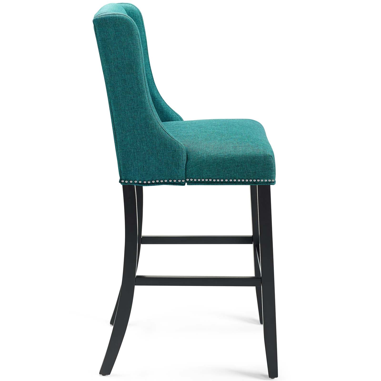 Baron Bar Stool Upholstered Fabric Set of 2 - East Shore Modern Home Furnishings