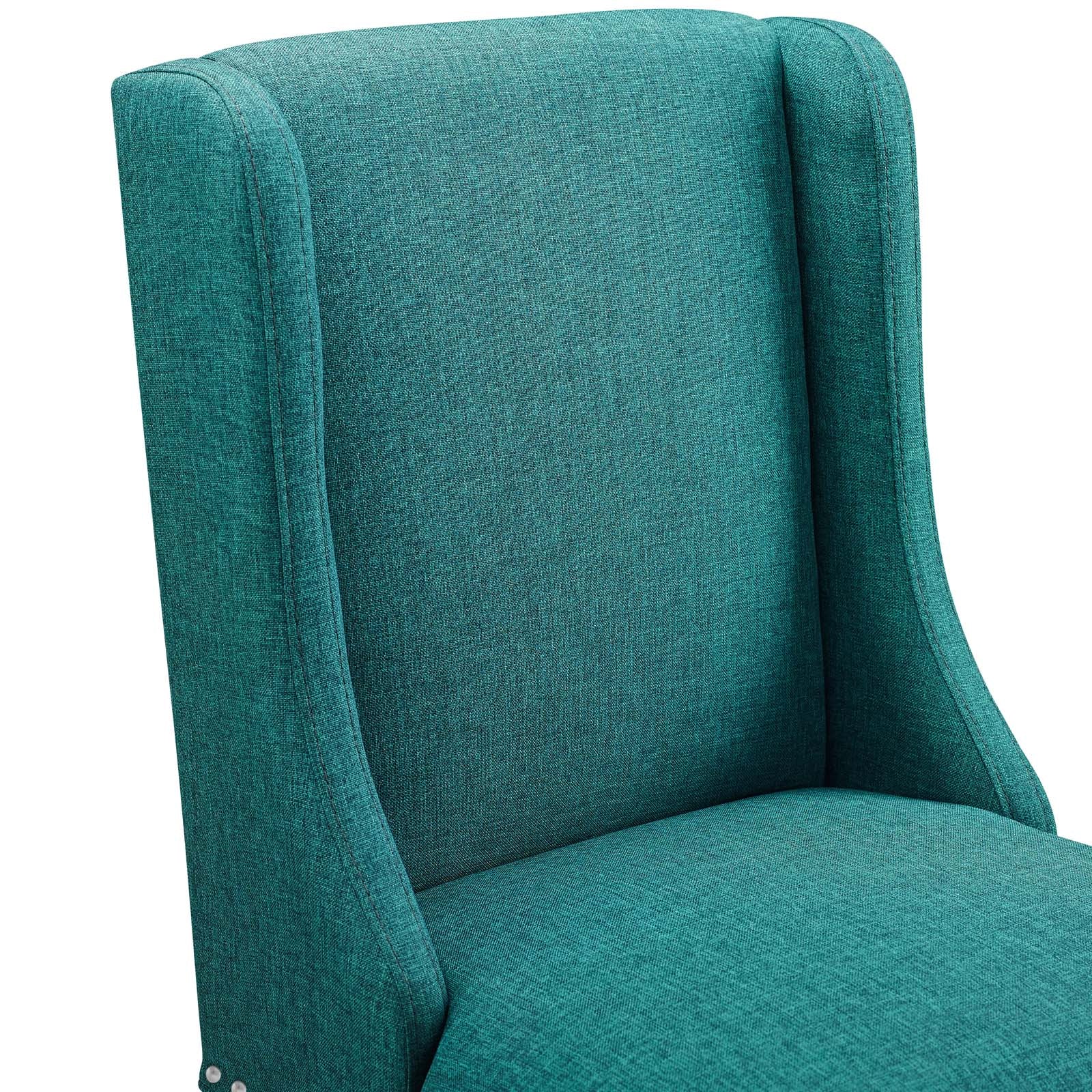 Baron Bar Stool Upholstered Fabric Set of 2 - East Shore Modern Home Furnishings