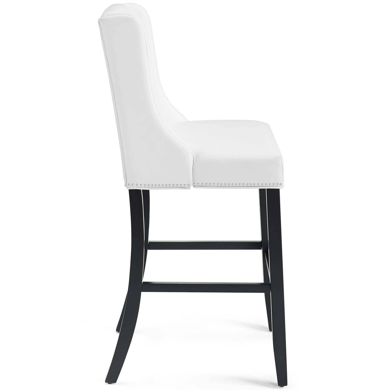 Baron Bar Stool Faux Leather Set of 2 - East Shore Modern Home Furnishings