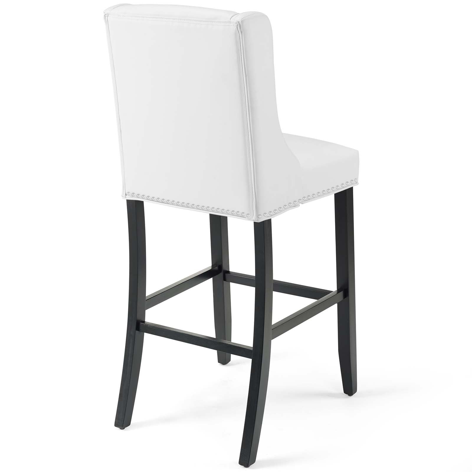 Baron Bar Stool Faux Leather Set of 2 - East Shore Modern Home Furnishings