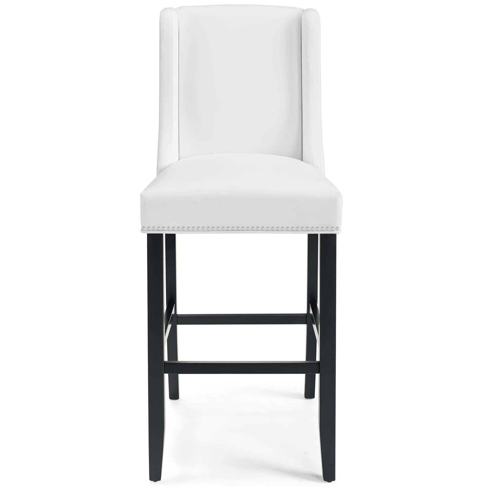 Baron Bar Stool Faux Leather Set of 2 - East Shore Modern Home Furnishings