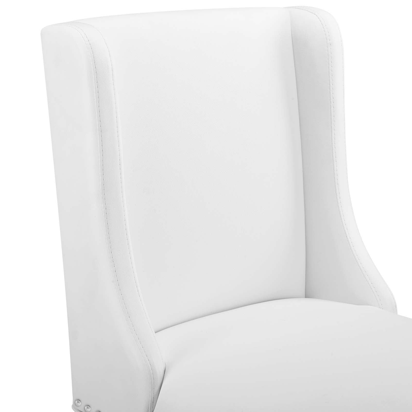 Baron Bar Stool Faux Leather Set of 2 - East Shore Modern Home Furnishings