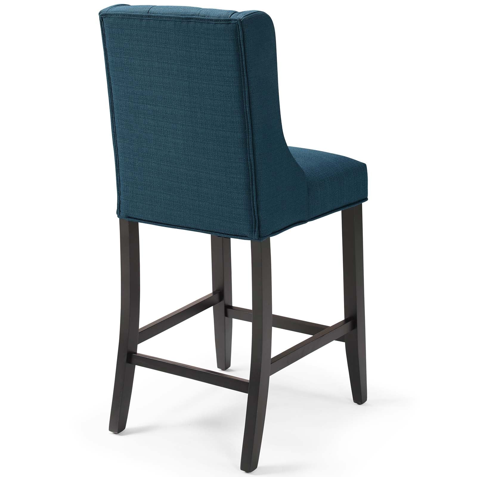 Baronet Counter Bar Stool Upholstered Fabric Set of 2 - East Shore Modern Home Furnishings