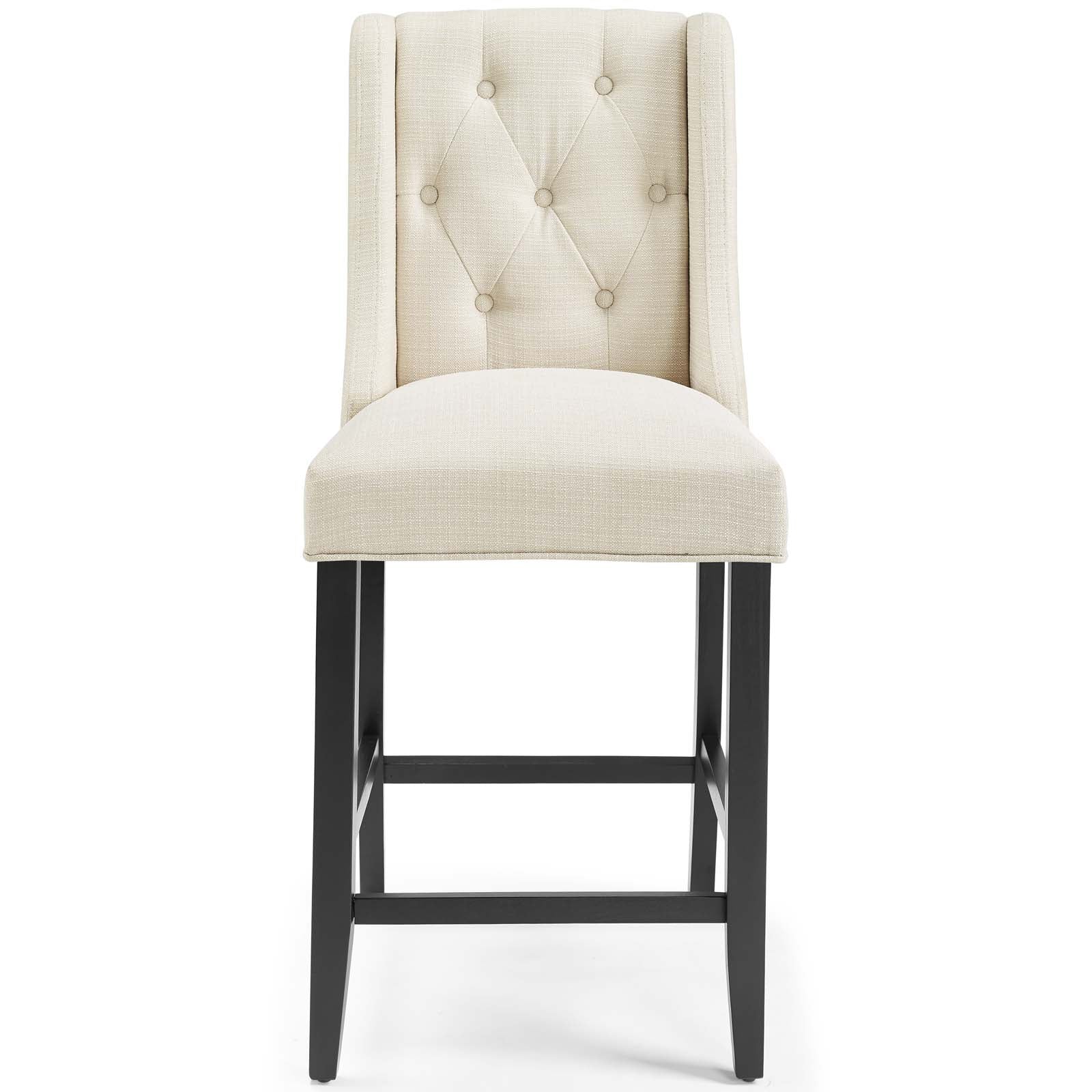 Baronet Counter Bar Stool Upholstered Fabric Set of 2 - East Shore Modern Home Furnishings