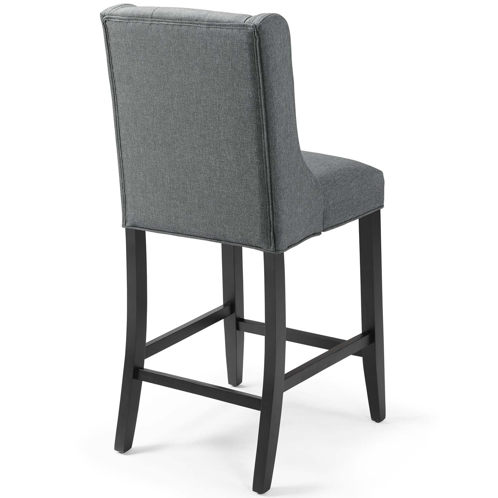 Baronet Counter Bar Stool Upholstered Fabric Set of 2 - East Shore Modern Home Furnishings