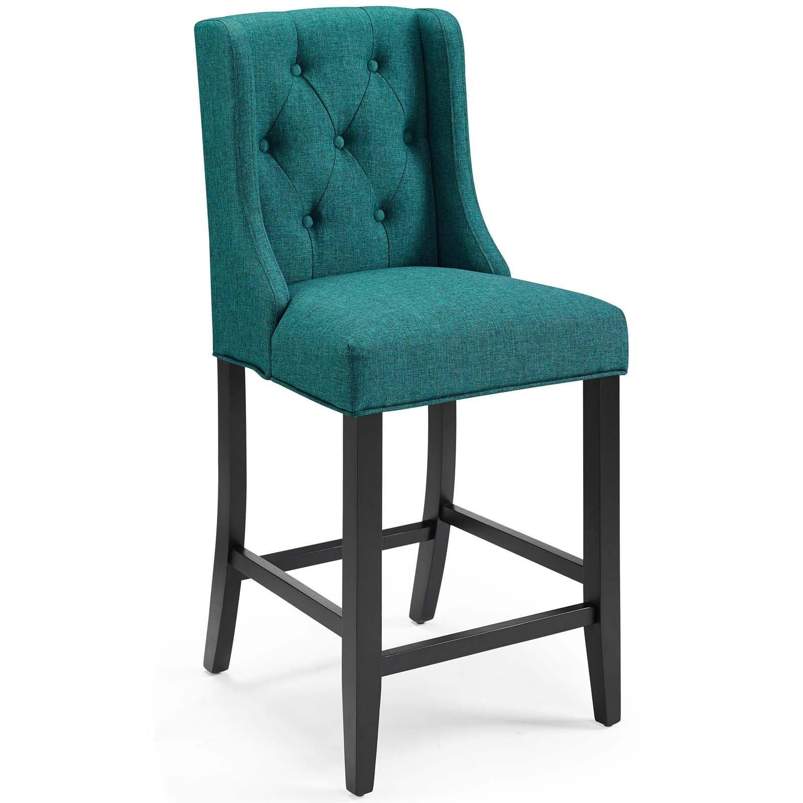 Baronet Counter Bar Stool Upholstered Fabric Set of 2 - East Shore Modern Home Furnishings