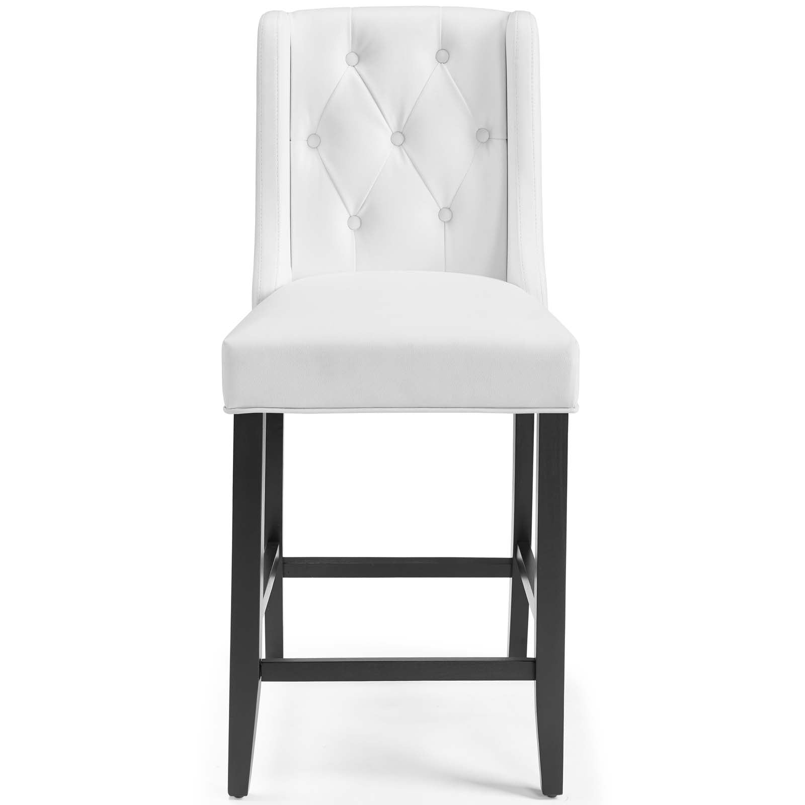 Baronet Counter Bar Stool Faux Leather Set of 2 - East Shore Modern Home Furnishings