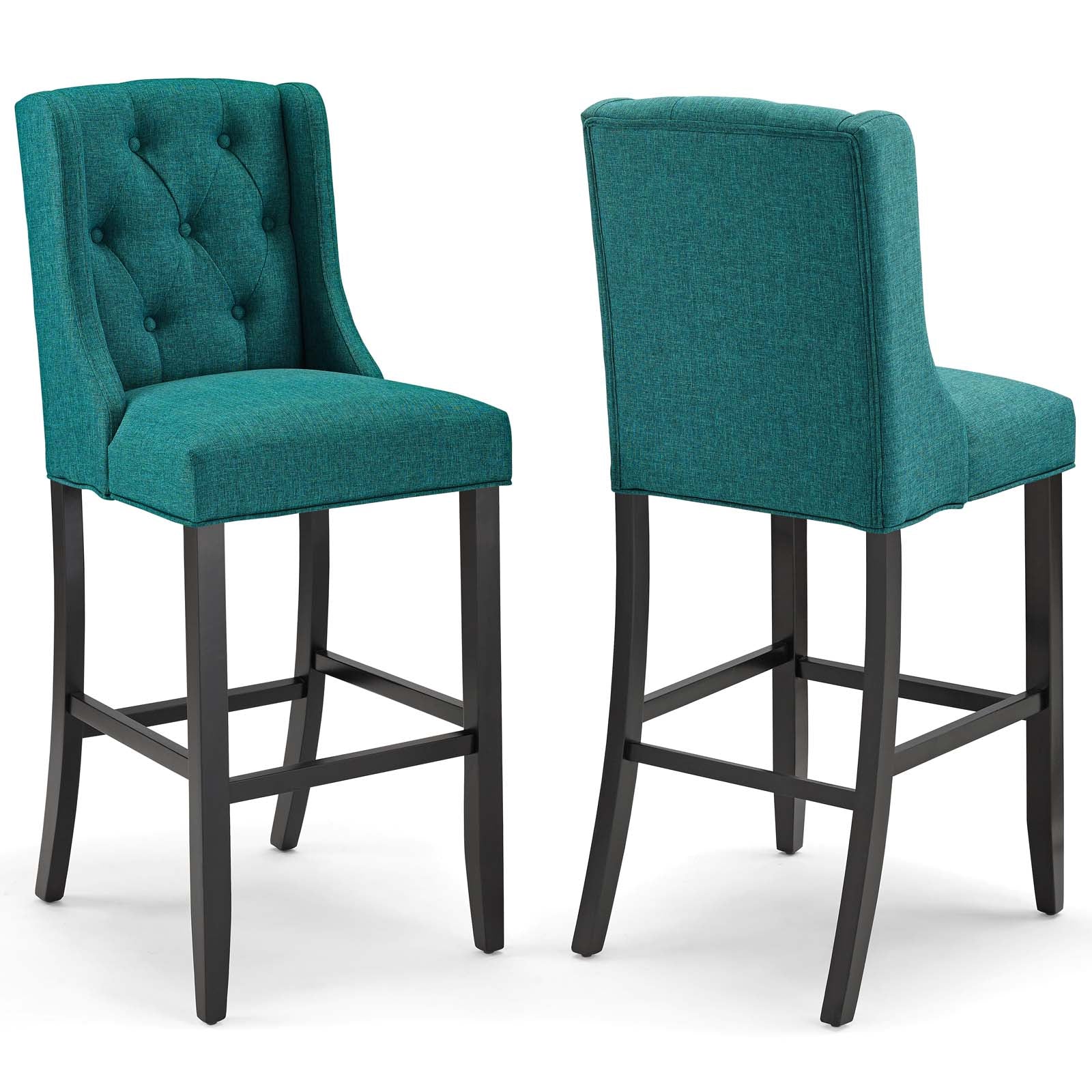 Baronet Bar Stool Upholstered Fabric Set of 2 - East Shore Modern Home Furnishings