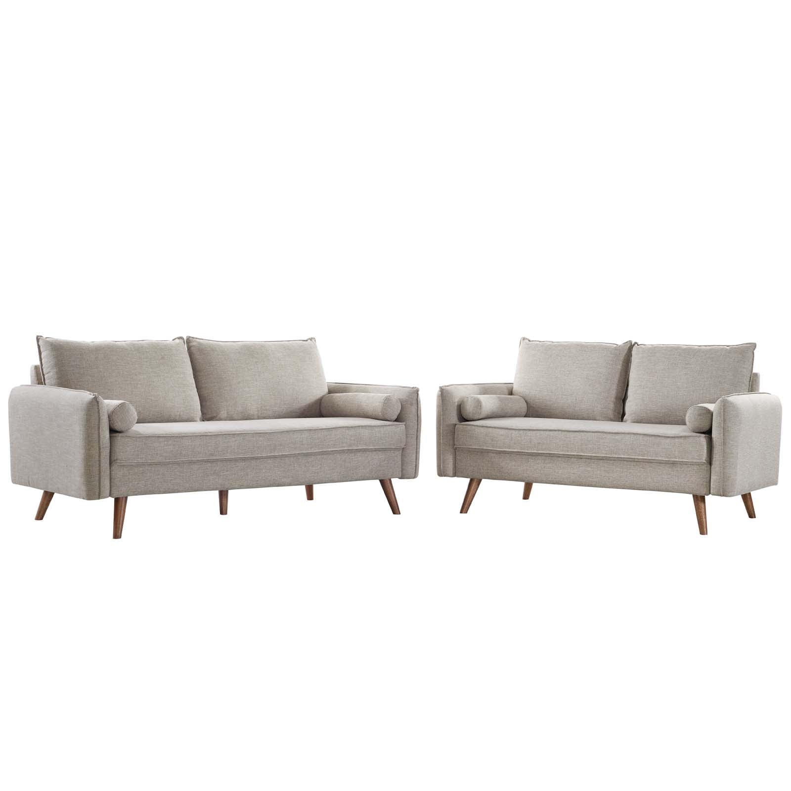 Revive Upholstered Fabric Sofa and Loveseat Set - East Shore Modern Home Furnishings