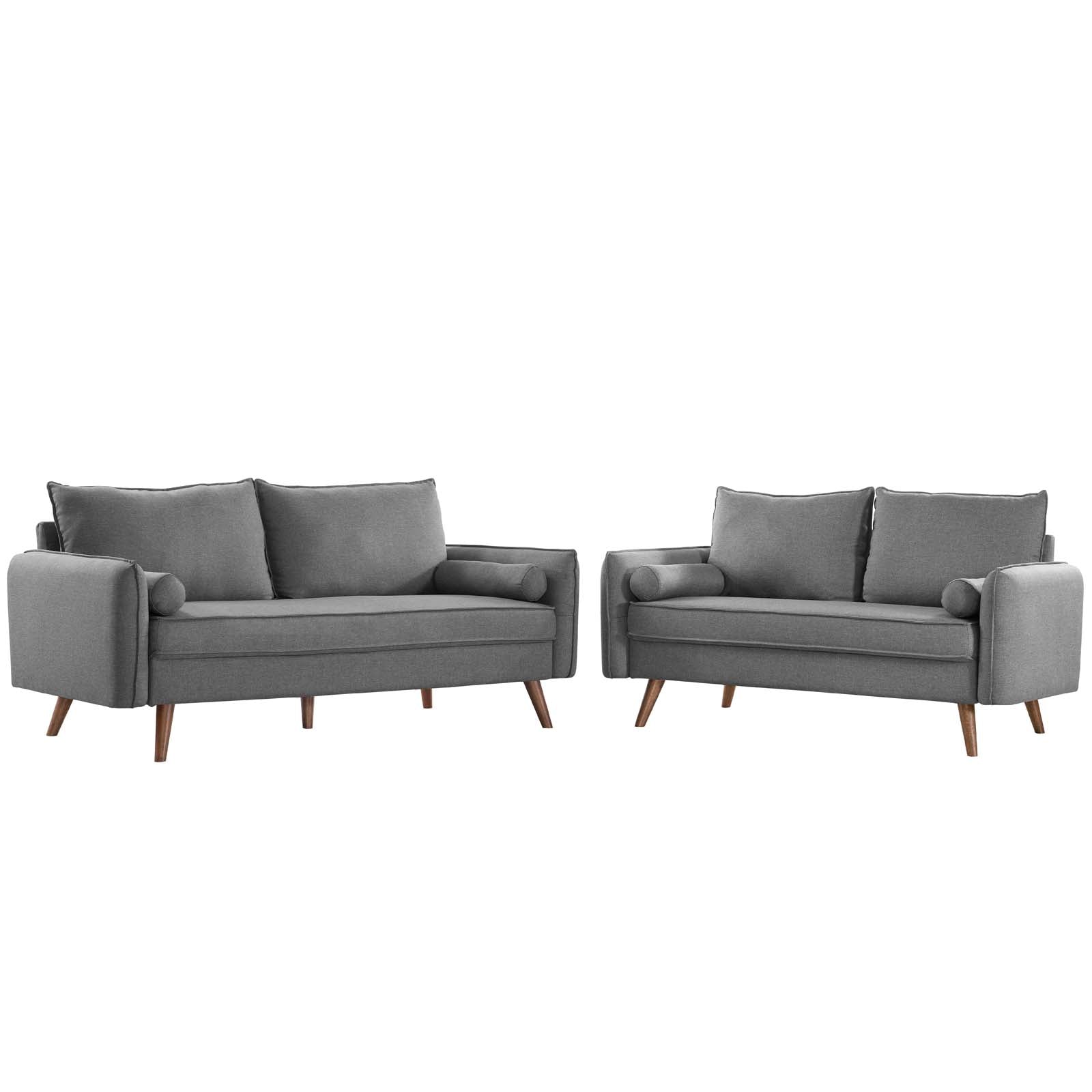 Revive Upholstered Fabric Sofa and Loveseat Set - East Shore Modern Home Furnishings