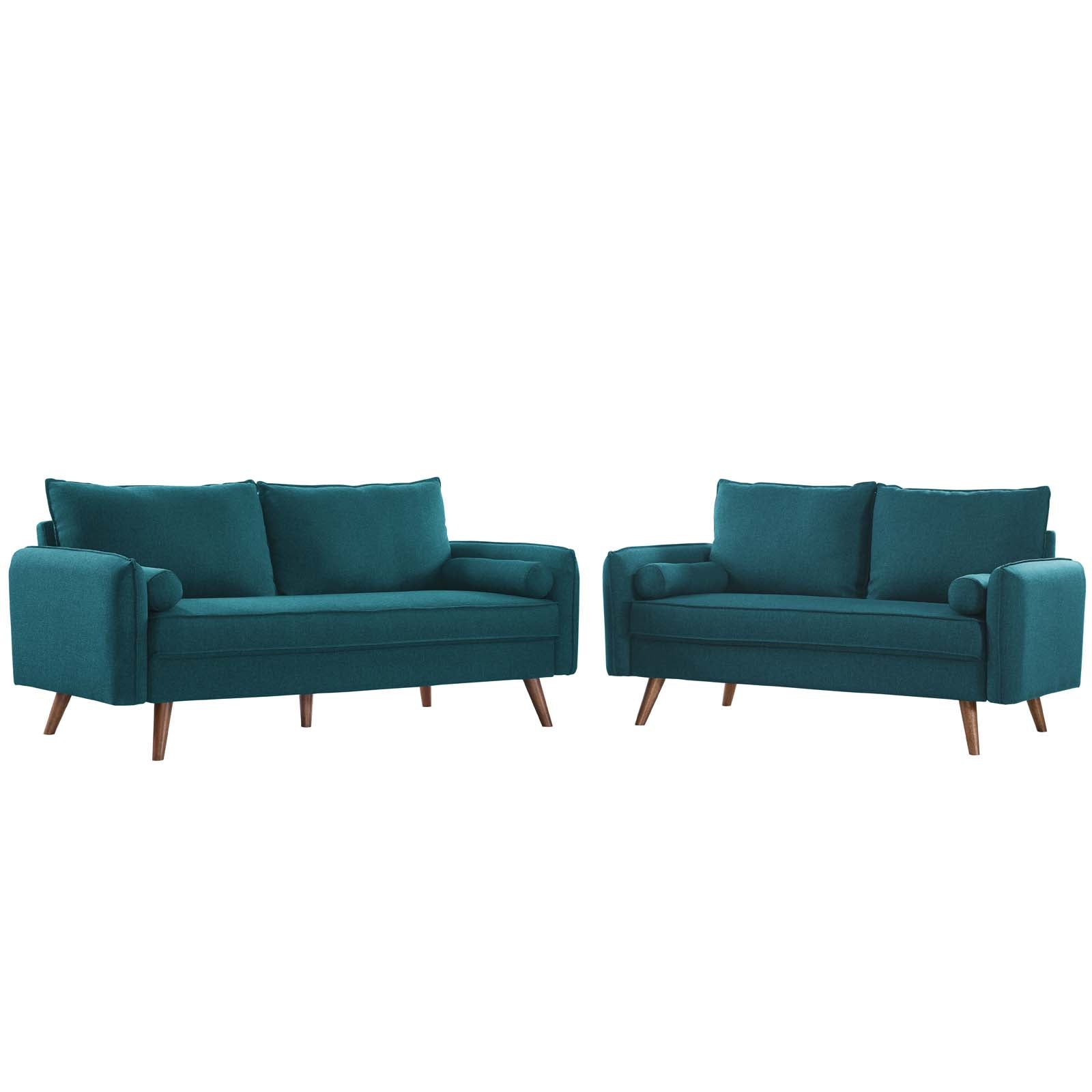 Revive Upholstered Fabric Sofa and Loveseat Set - East Shore Modern Home Furnishings