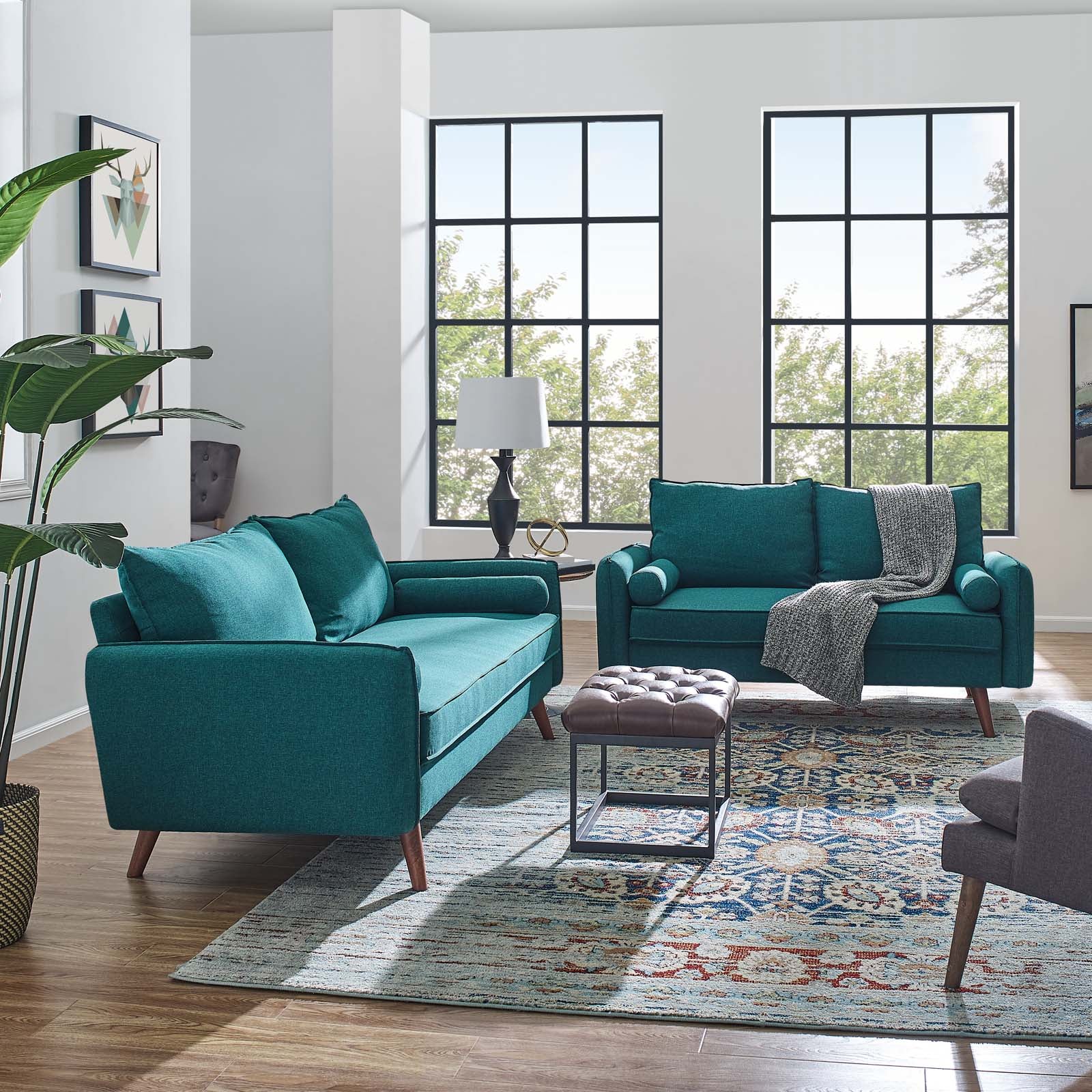 Revive Upholstered Fabric Sofa and Loveseat Set - East Shore Modern Home Furnishings