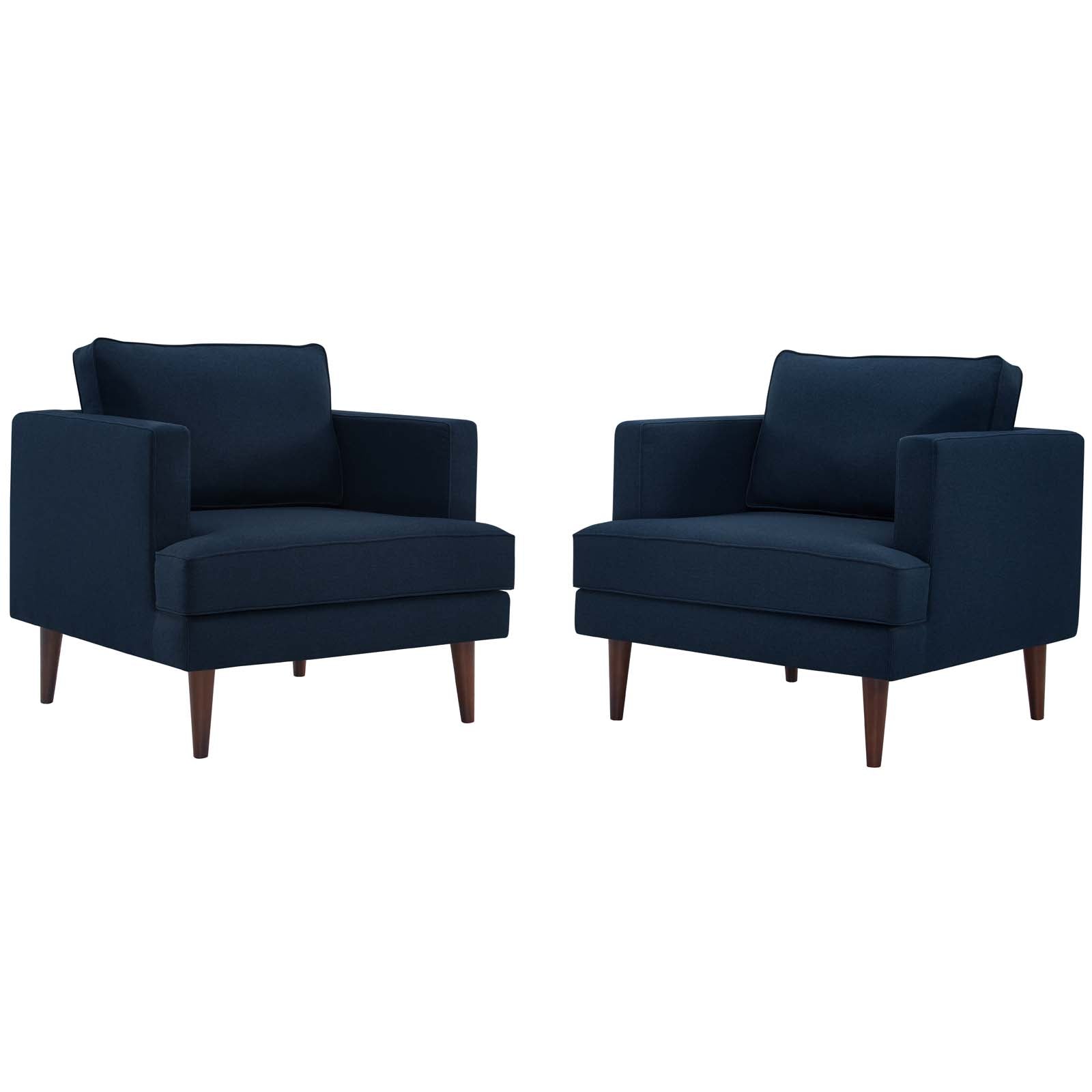 Agile Upholstered Fabric Armchair Set of 2 - East Shore Modern Home Furnishings