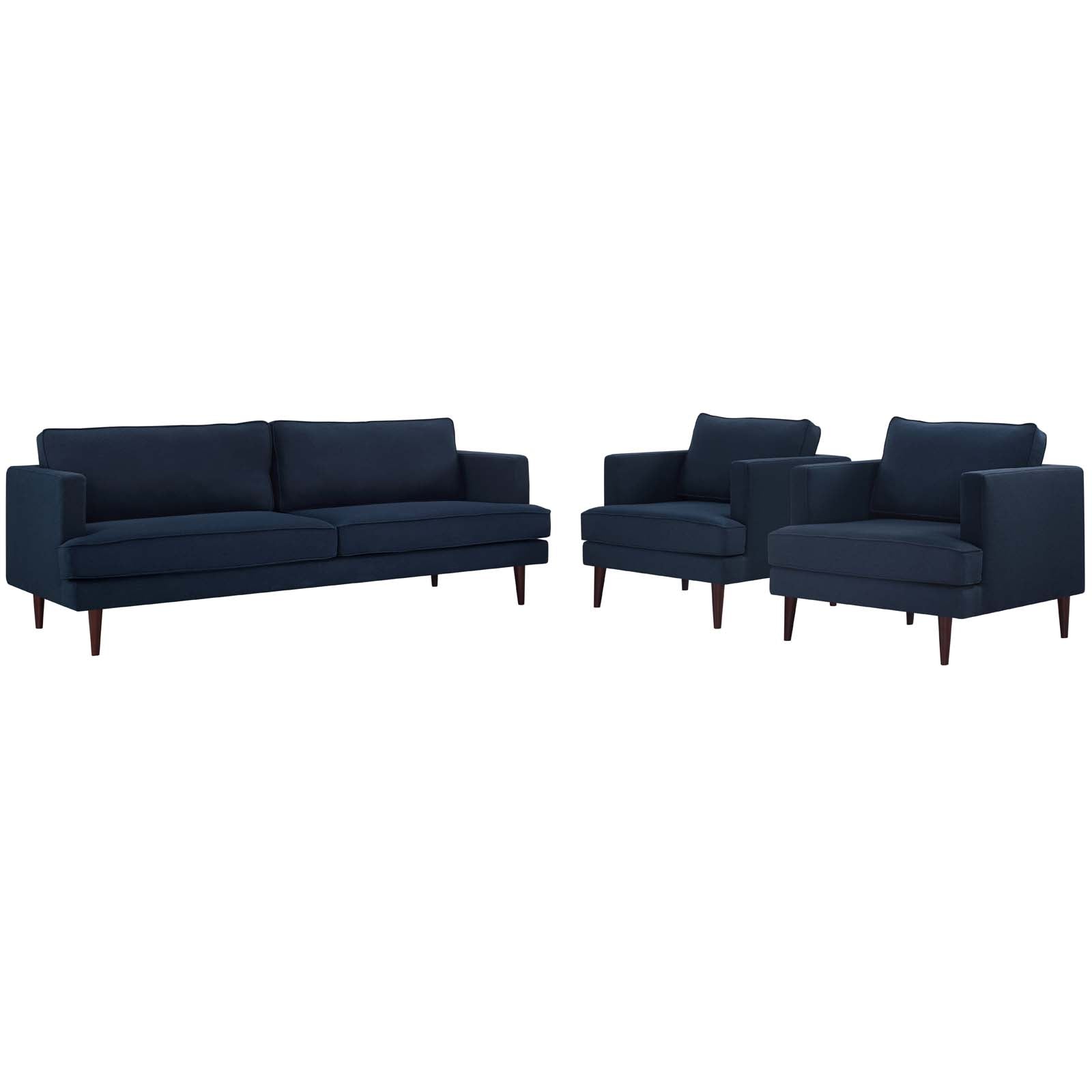 Agile 3 Piece Upholstered Fabric Set - East Shore Modern Home Furnishings