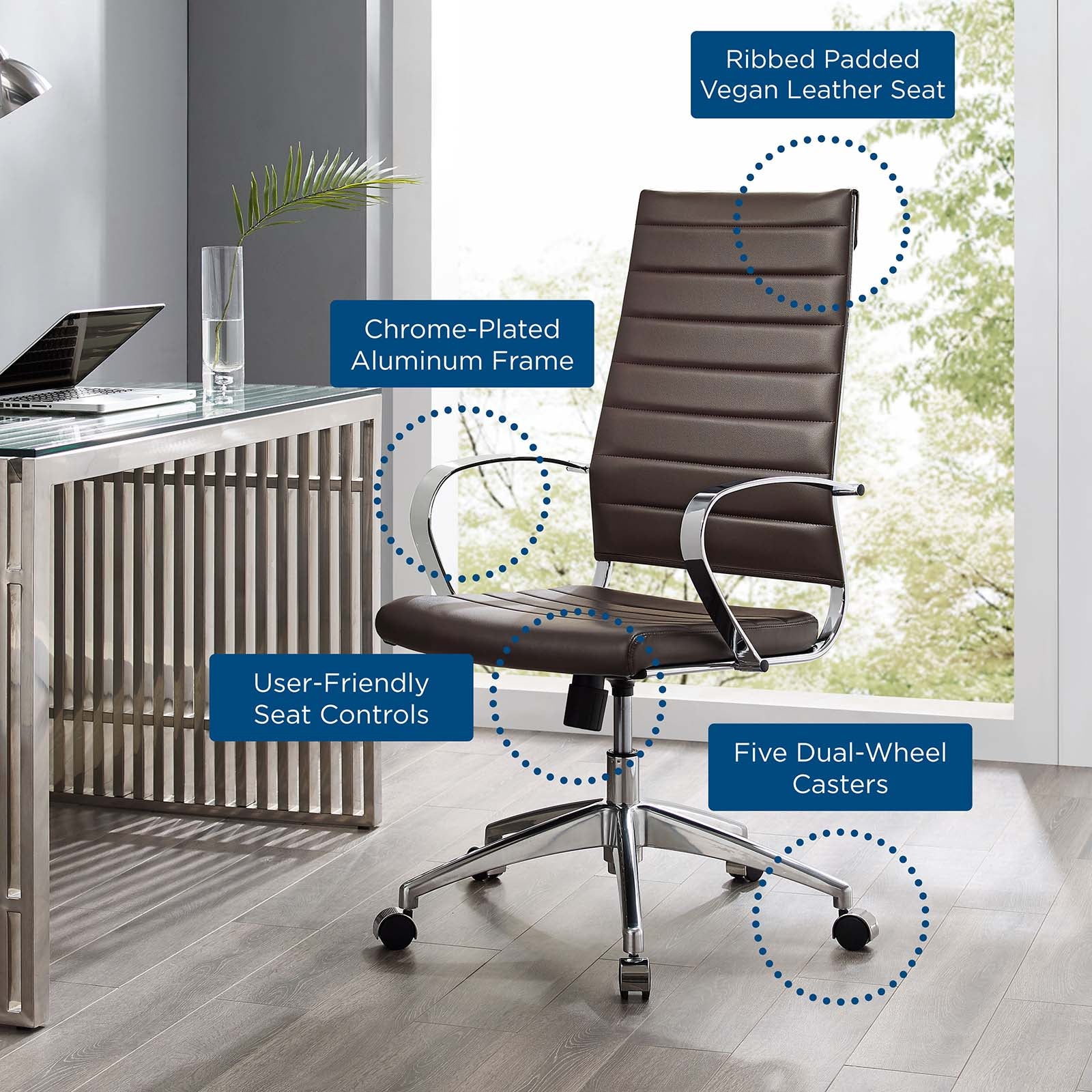 Jive Highback Office Chair - East Shore Modern Home Furnishings